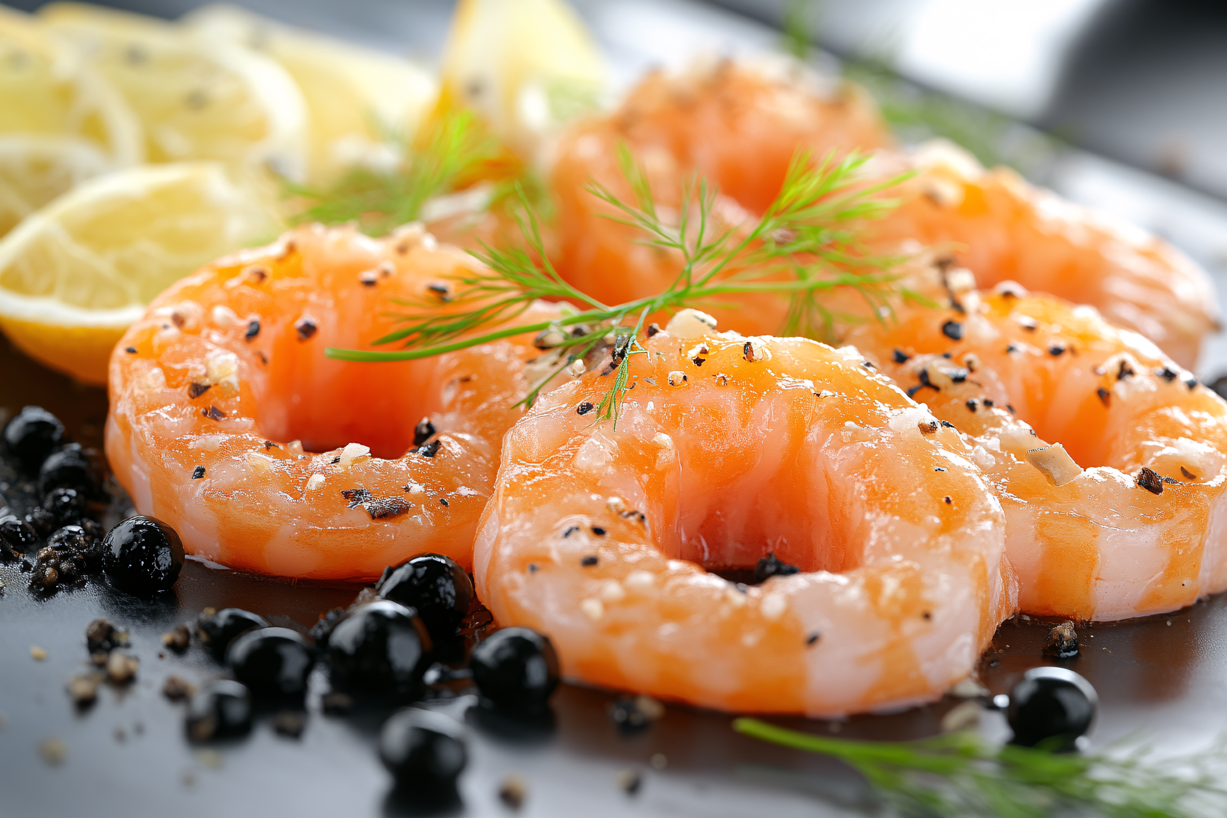 Salmon Rings with Lemon and Dill