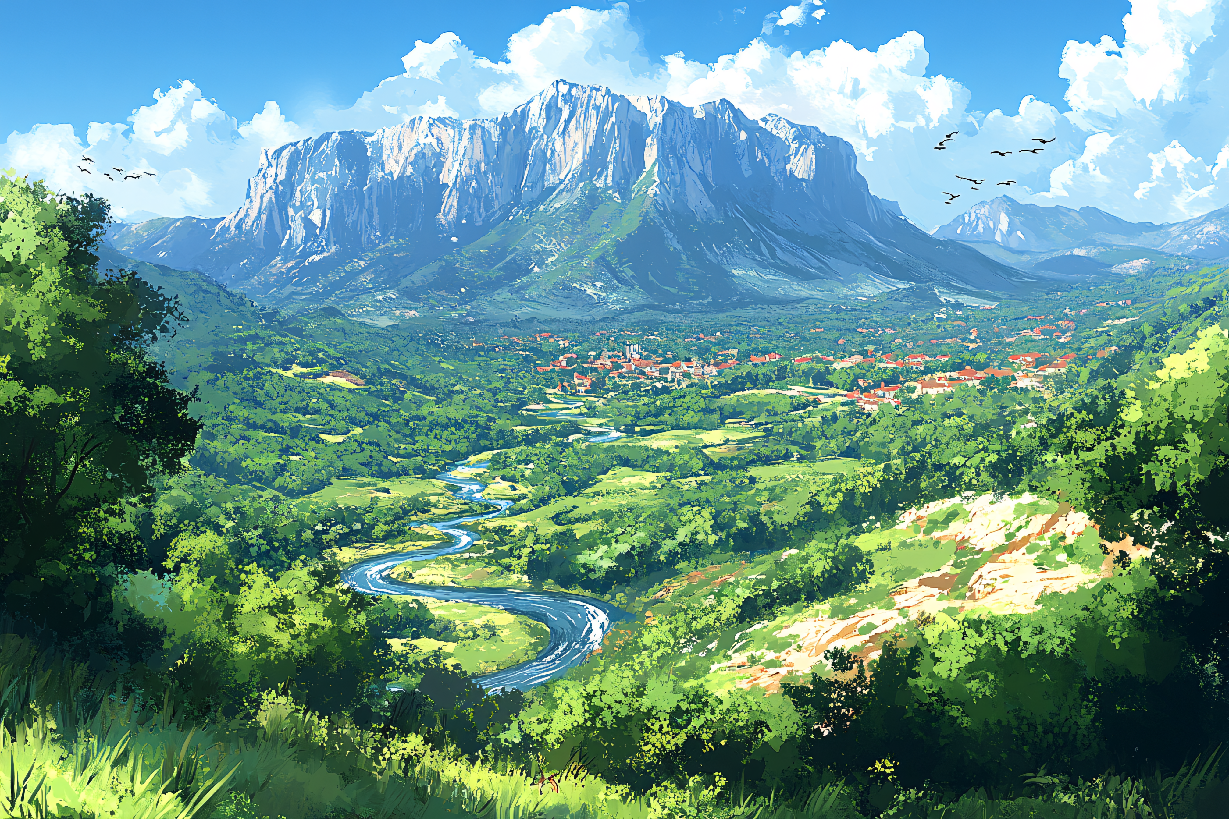 Scenic Valley Landscape