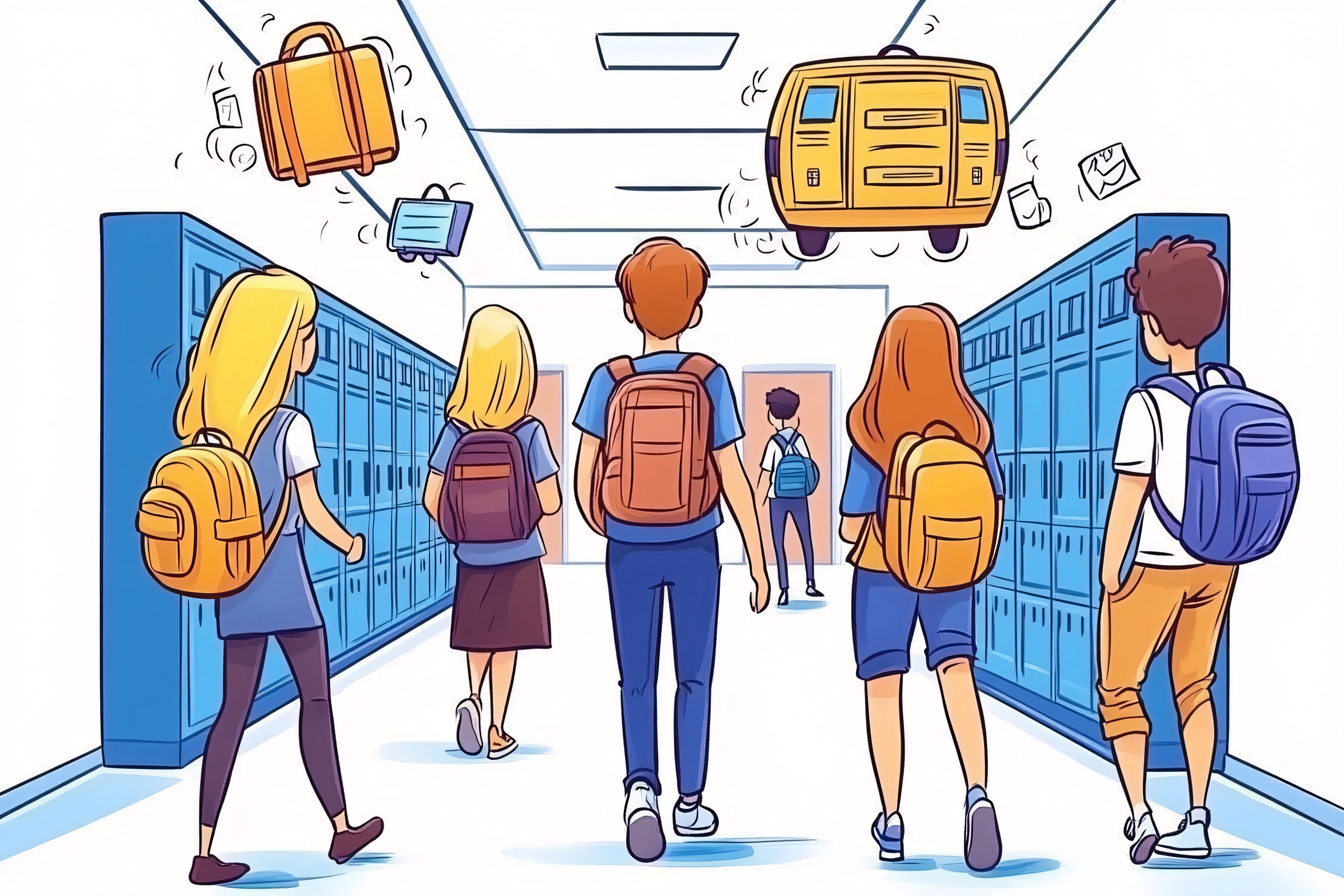 School Hallway