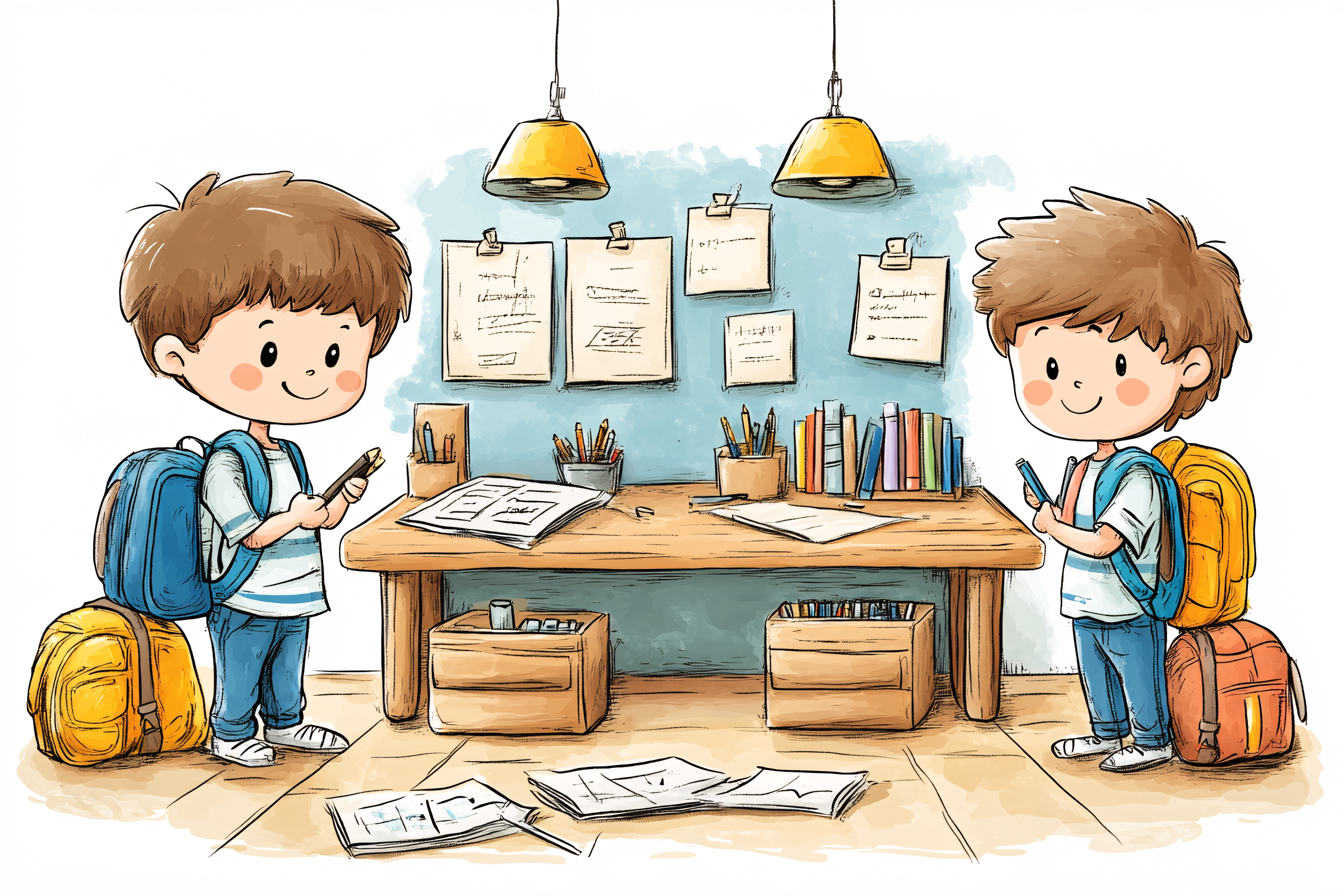 School Kids Study Room