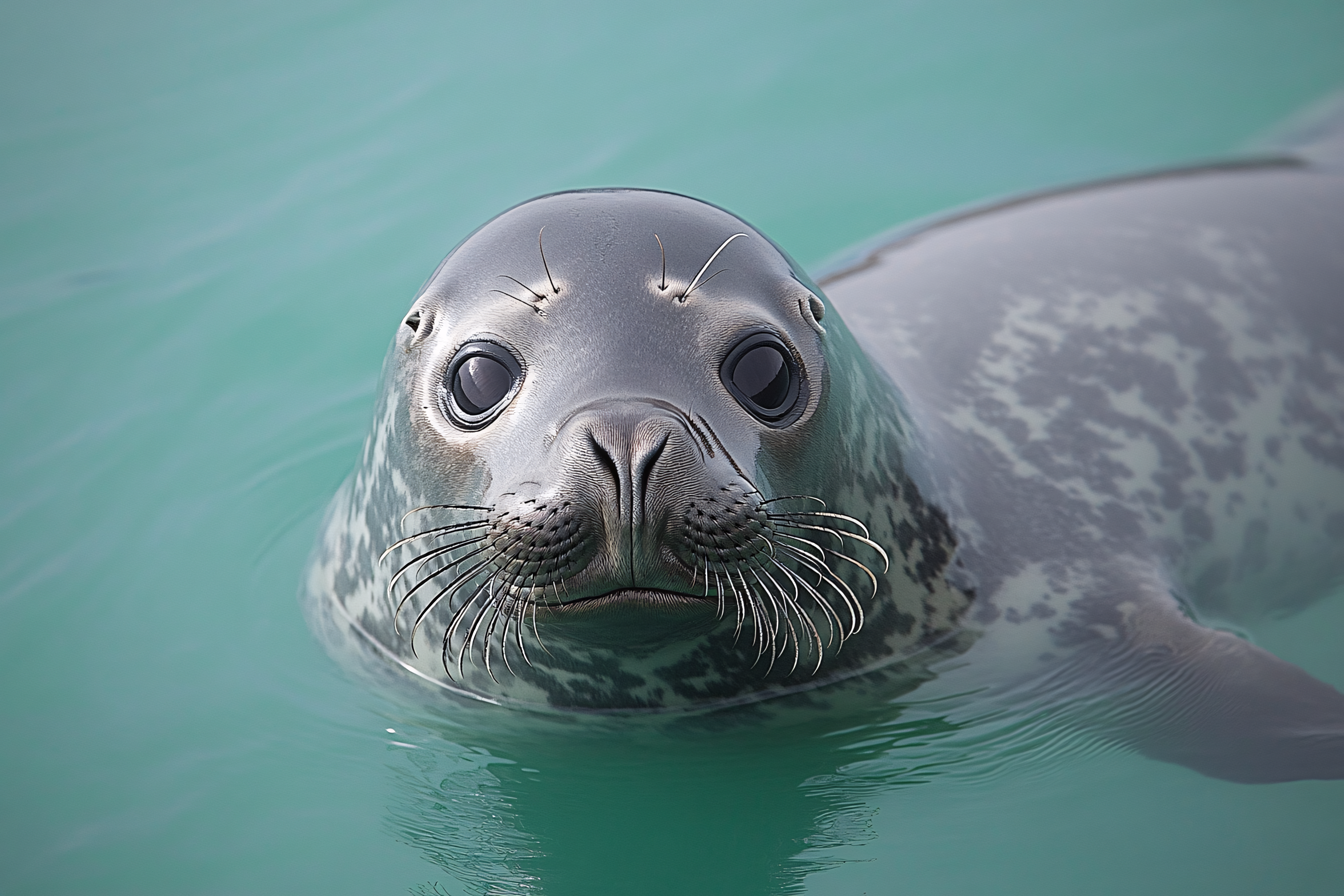 Seal Close-Up in Water