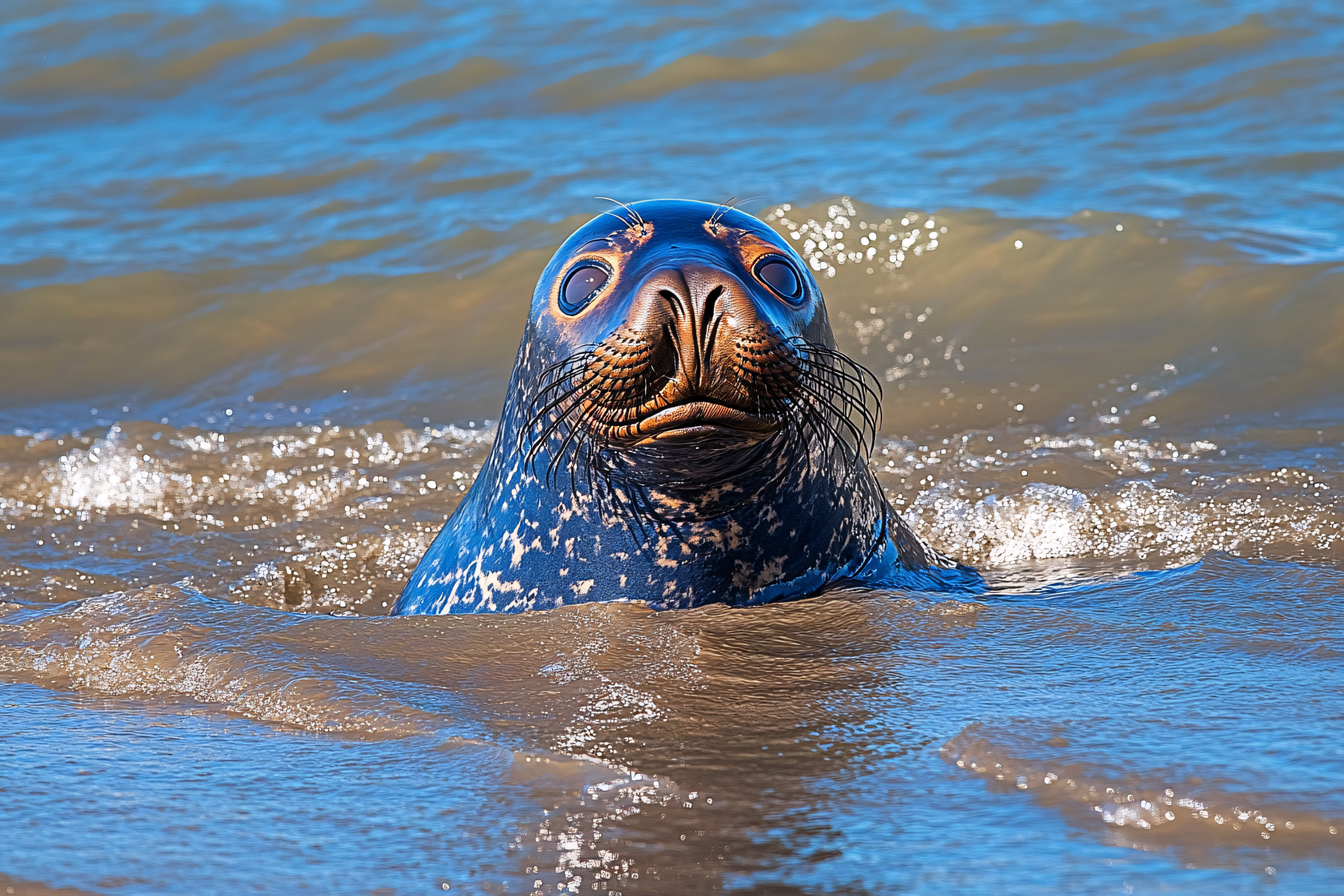 Seal Peeking Out Of Water
