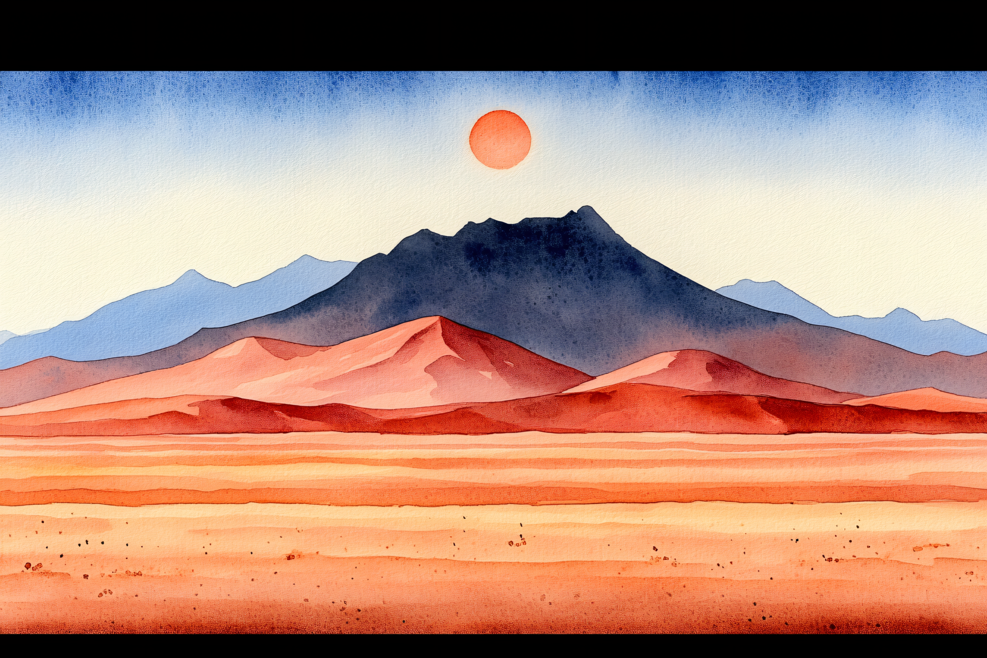Serene Desert Mountainscape
