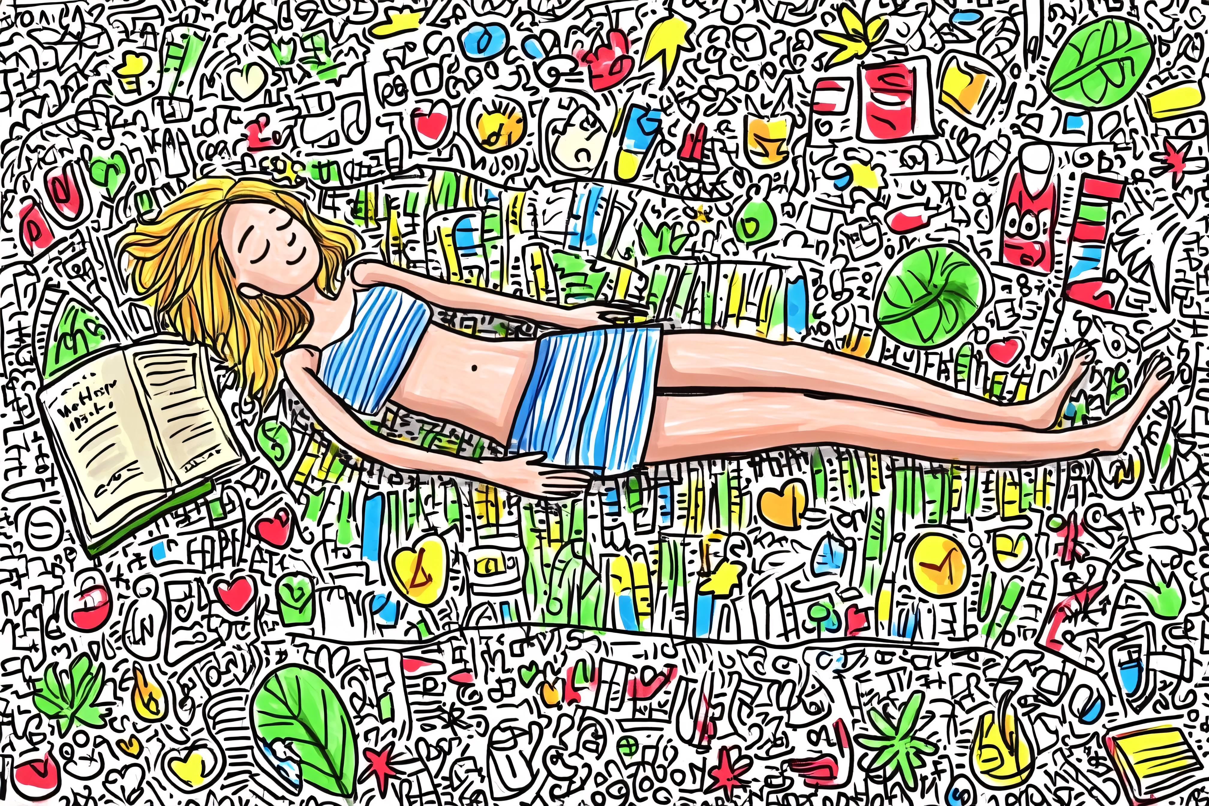 Serene Doodle Daydream