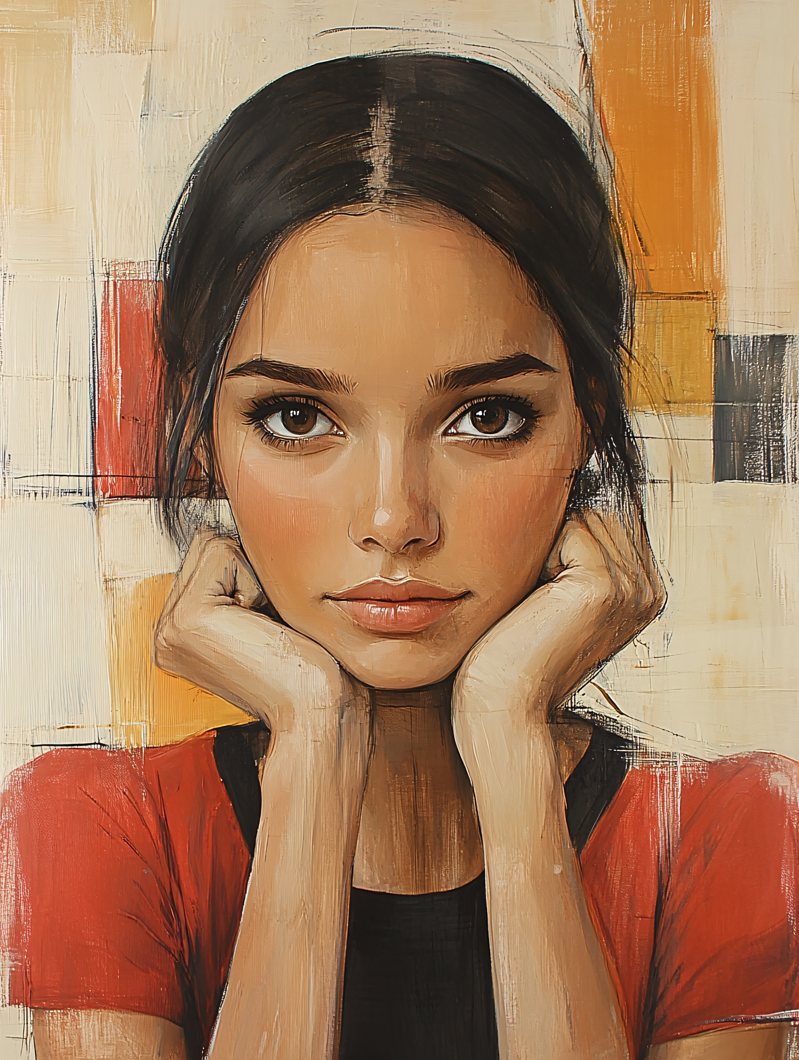 Serene Gaze Portrait