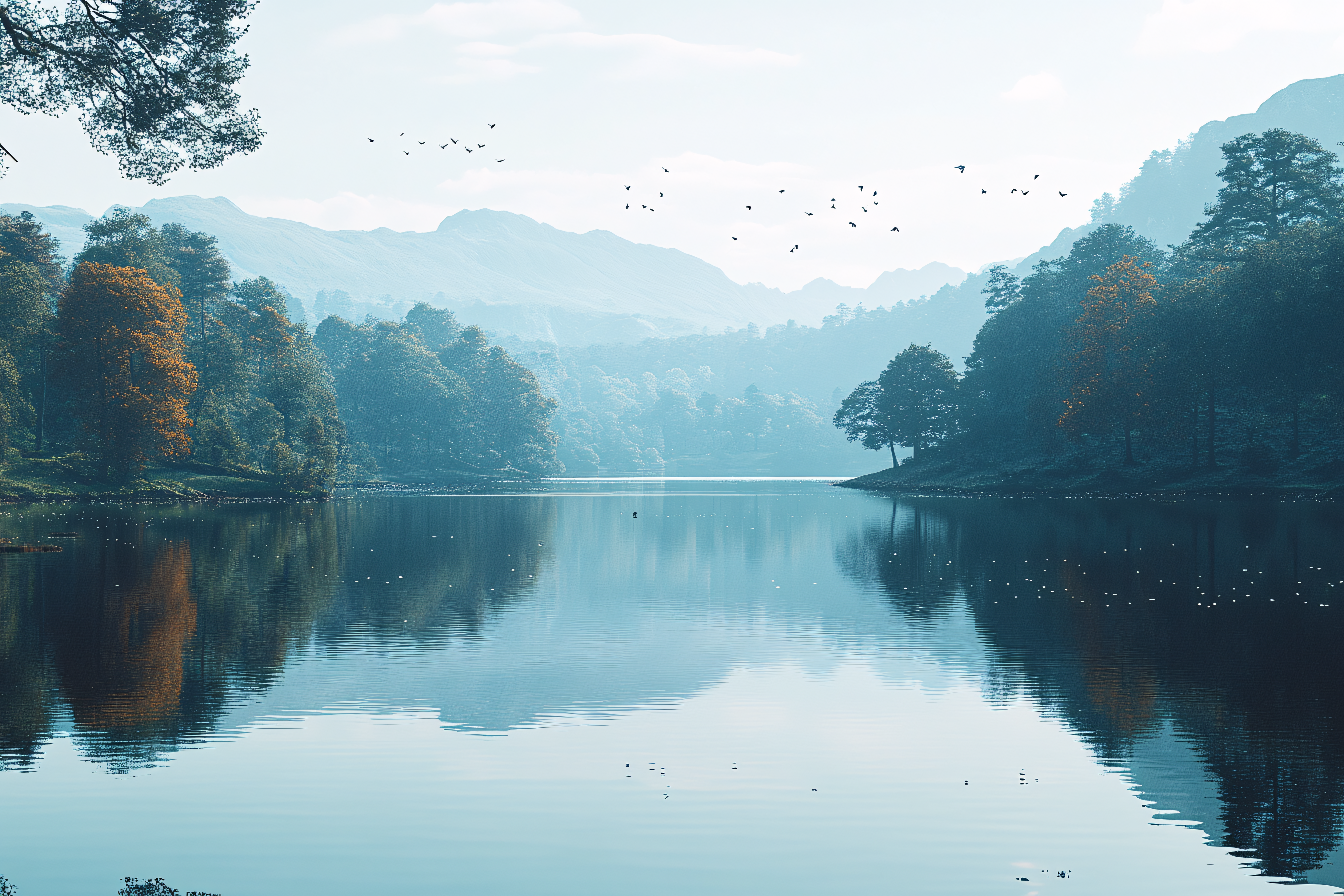 Serene Lake Reflection