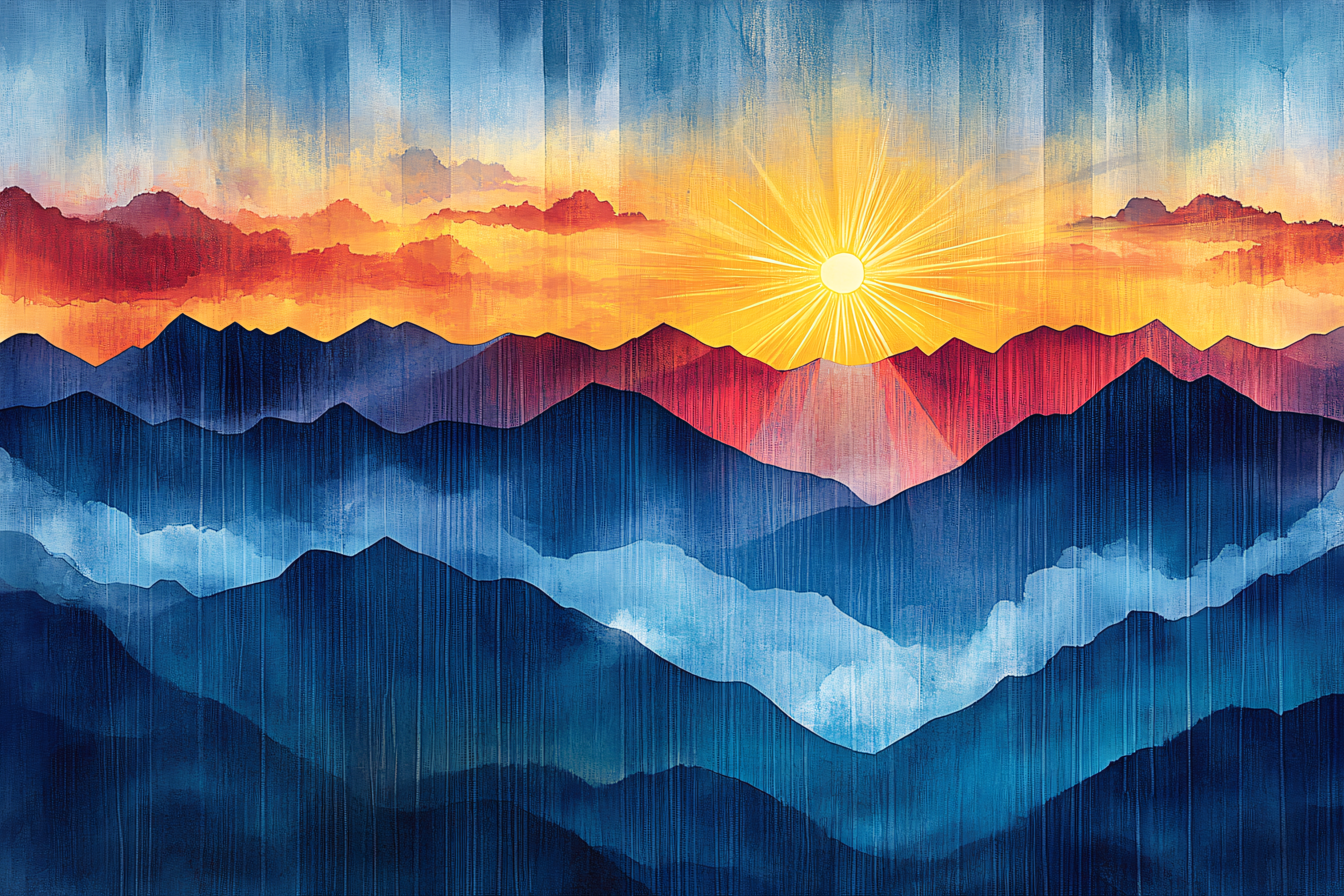 Serene Mountain Sunrise
