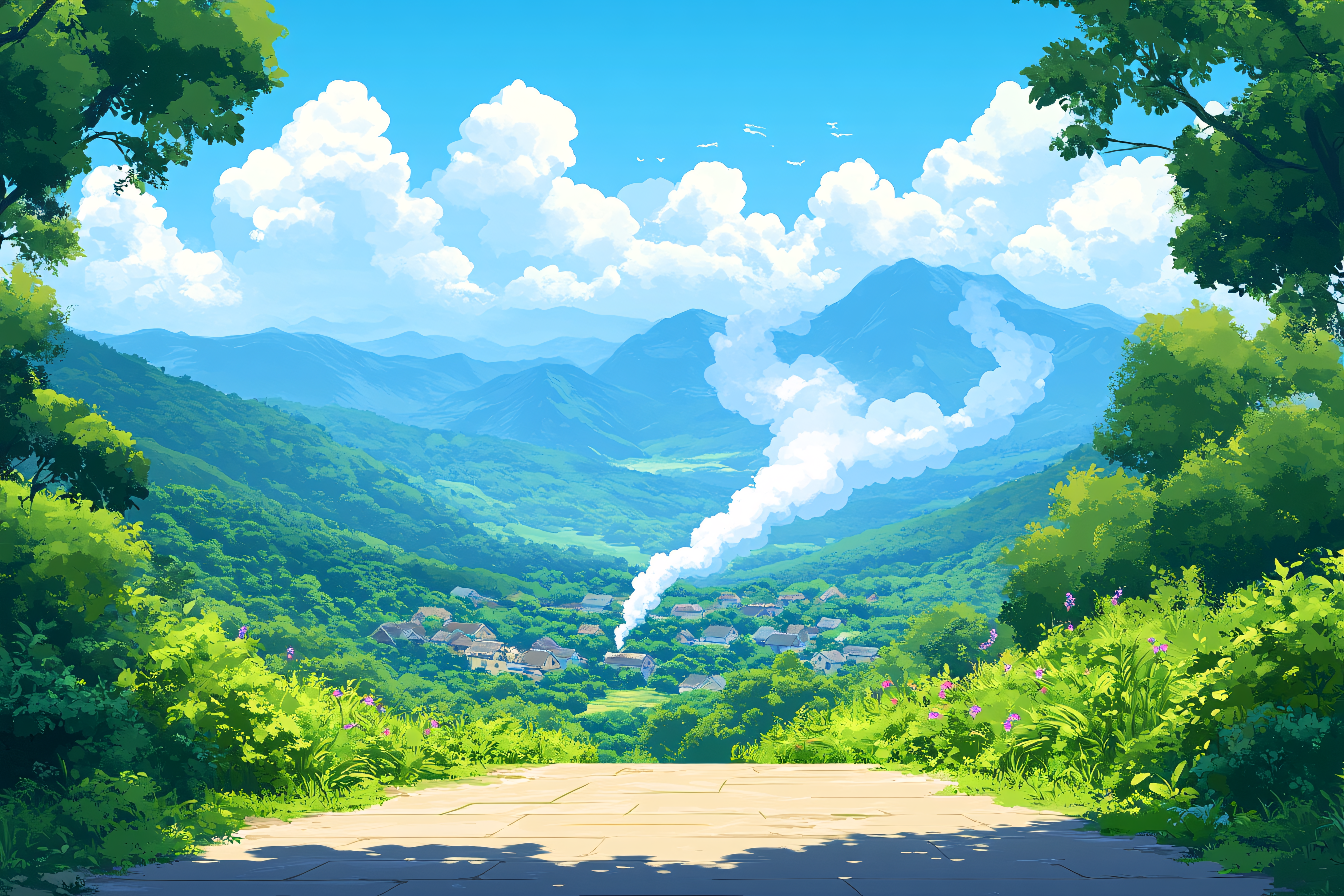 Serene Mountain Village Valley View