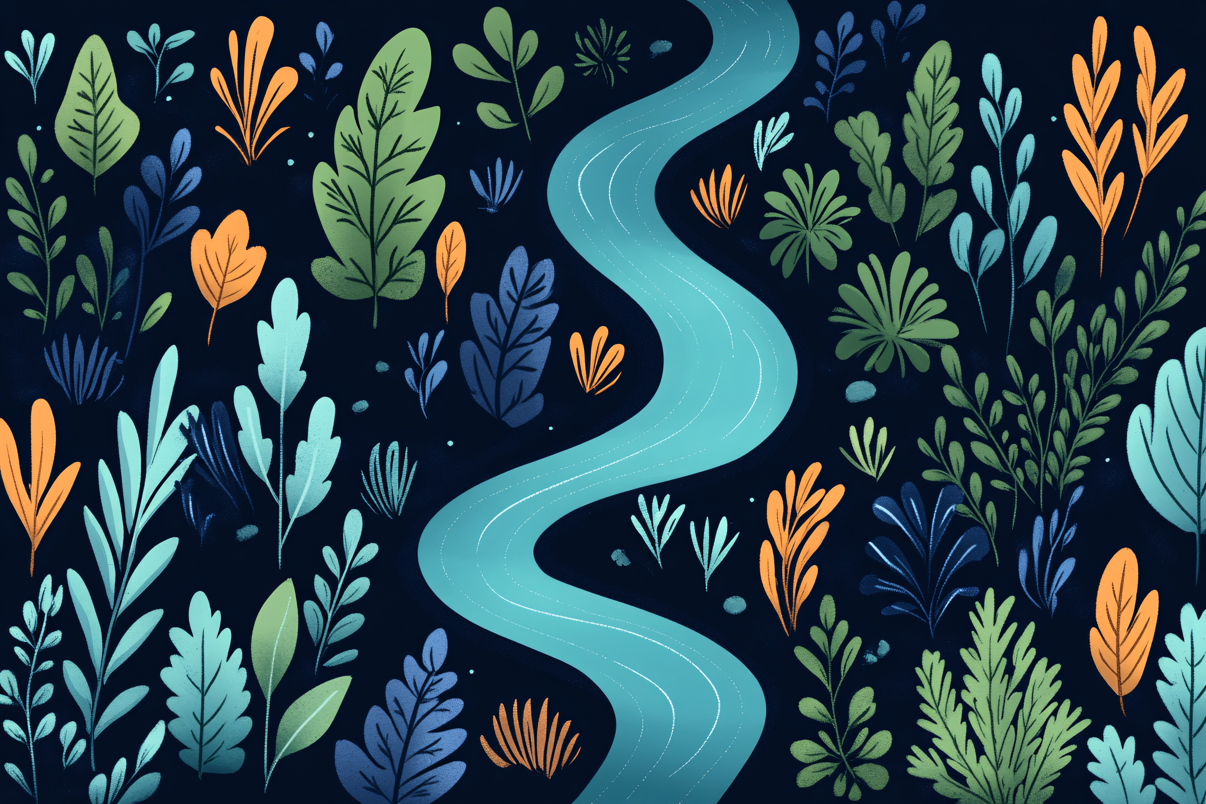 Serene River Landscape