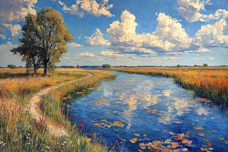 Serene River Landscape
