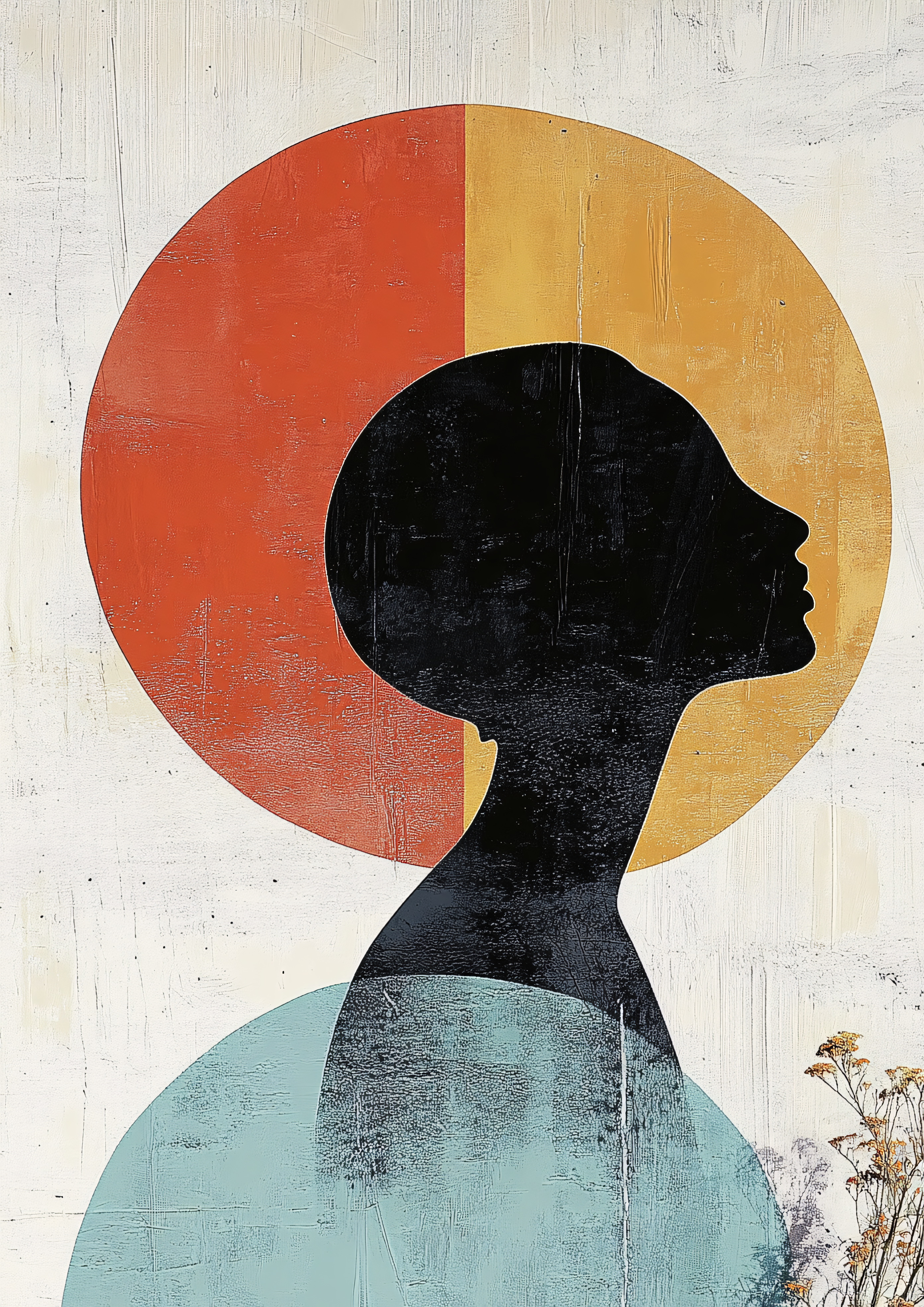 Serene Silhouette Portrait