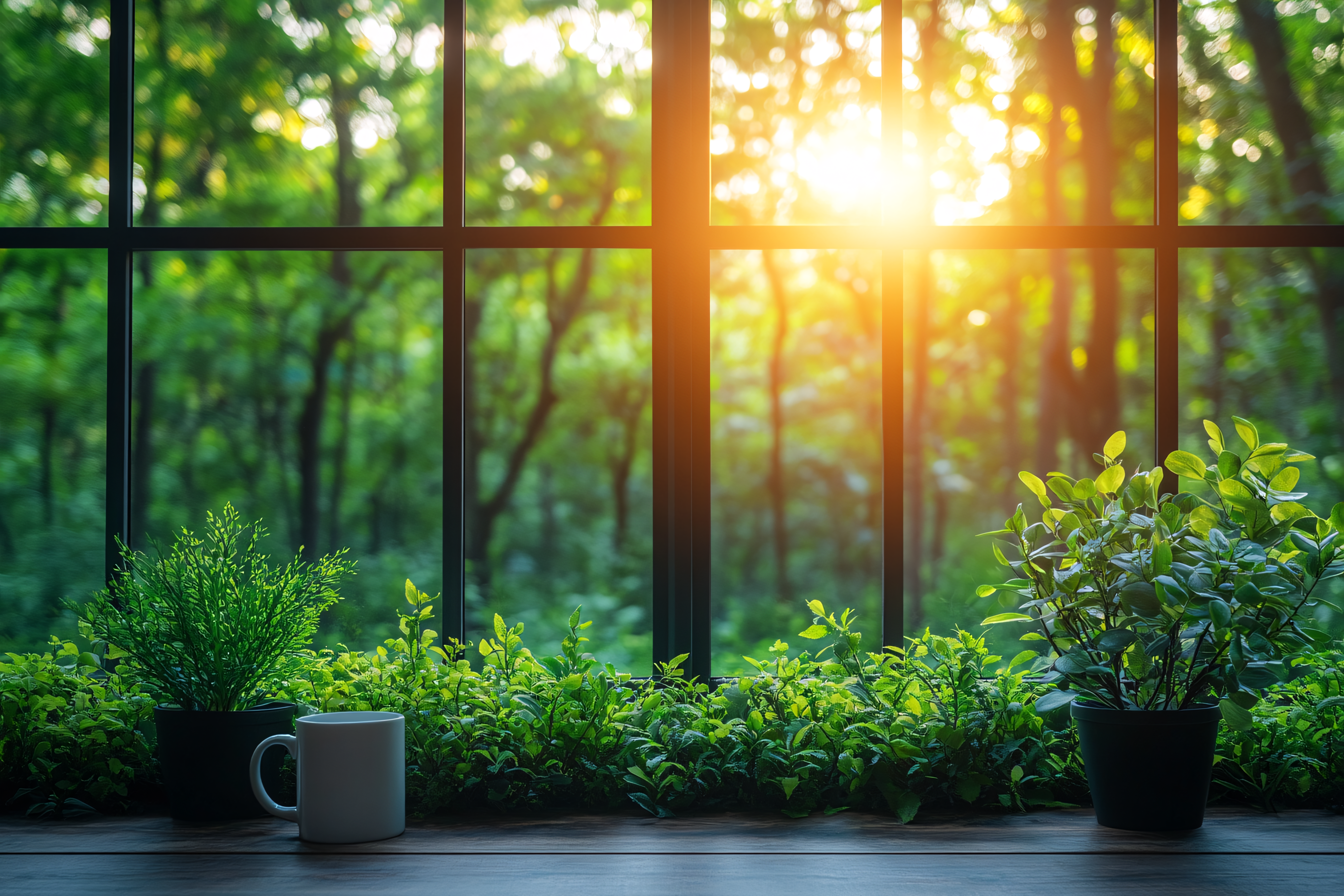 Serene View Through a Window