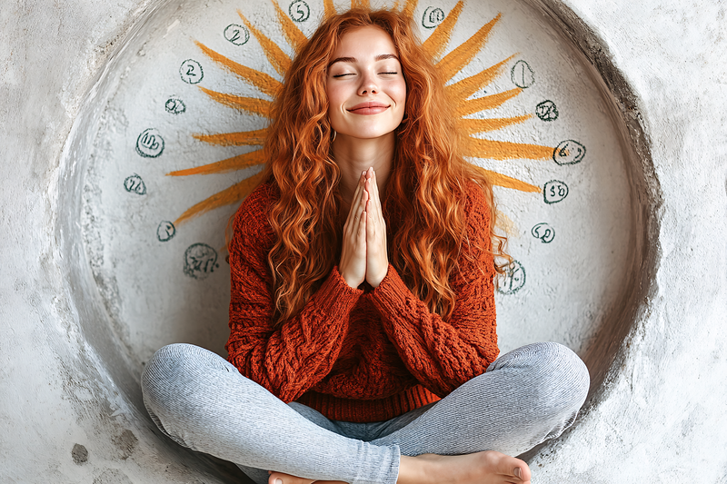 Serene Woman in Meditation