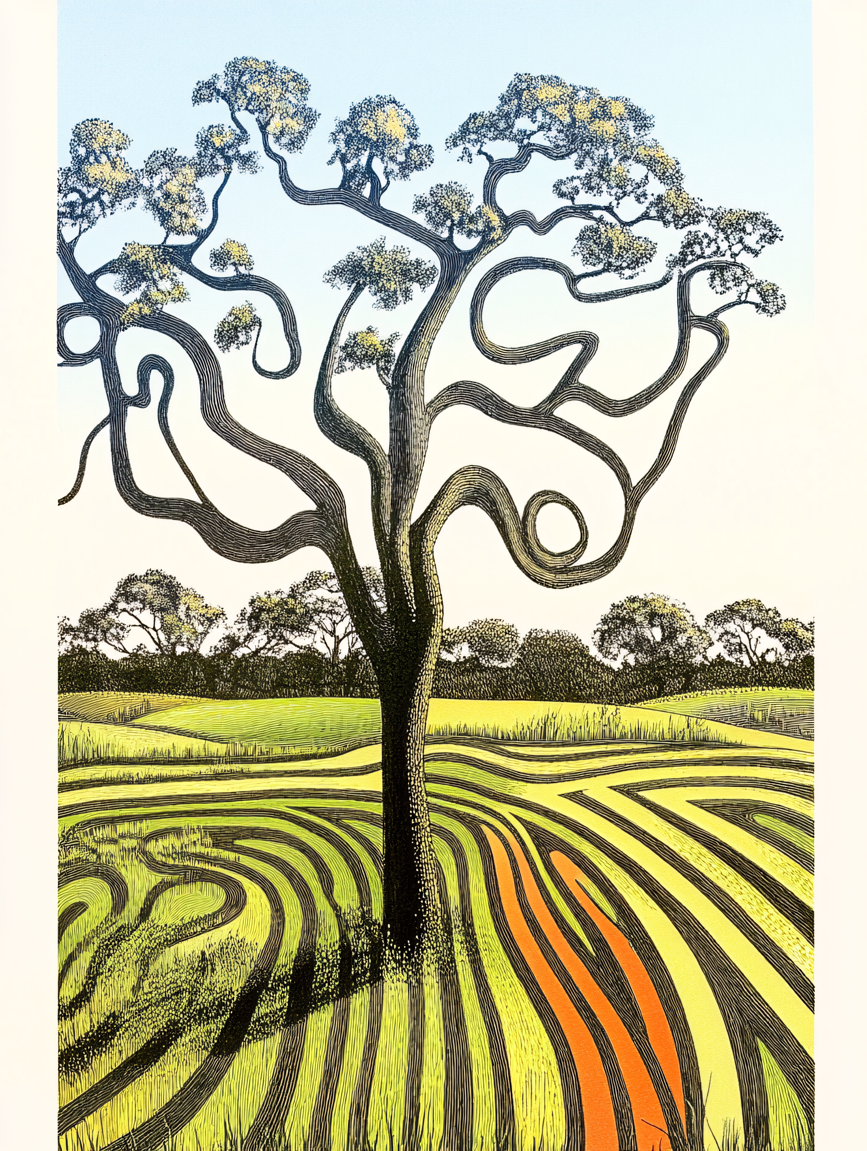 Serpentine Tree in Linear Field