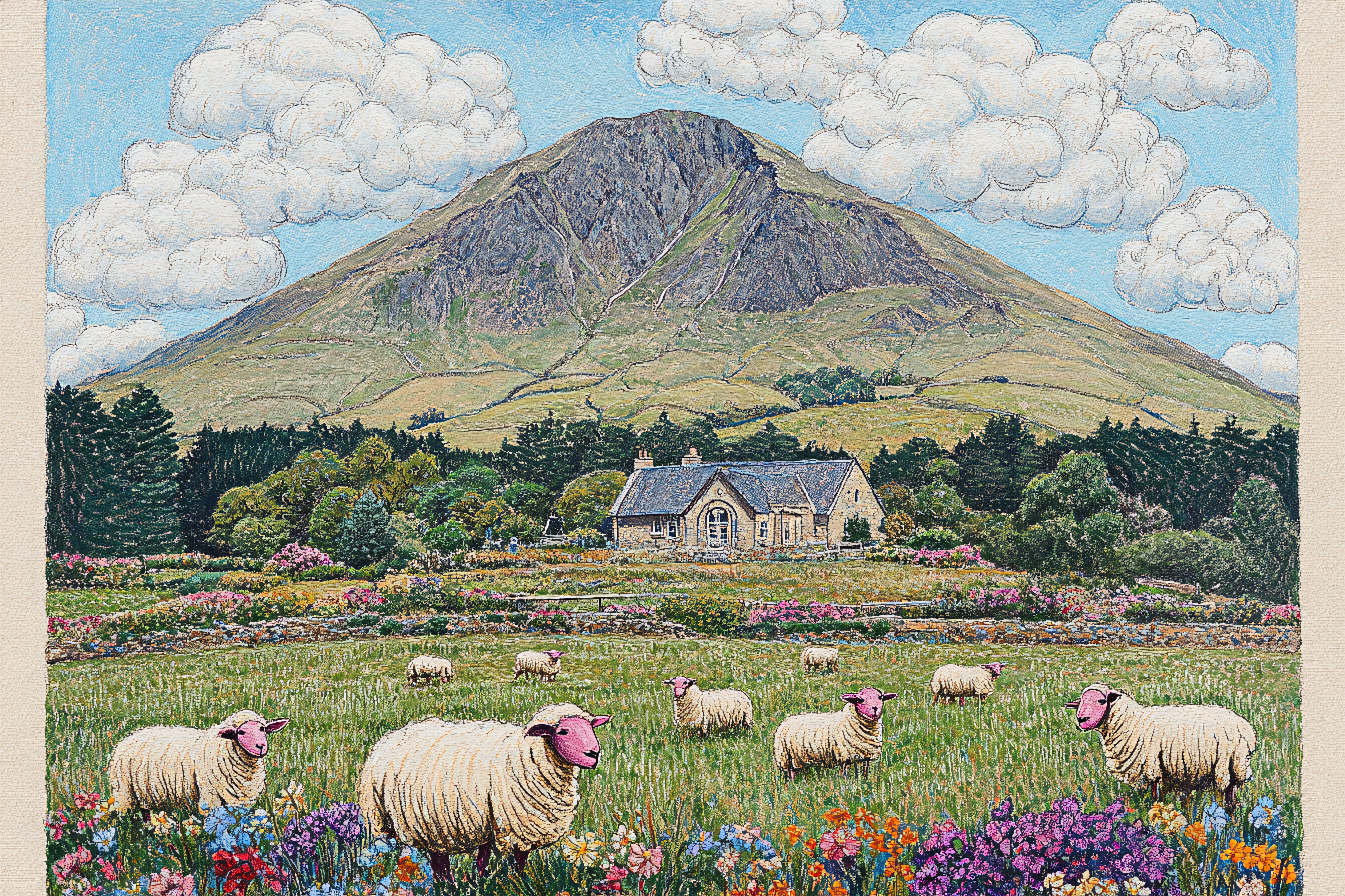 Sheep Grazing near Mountain Home