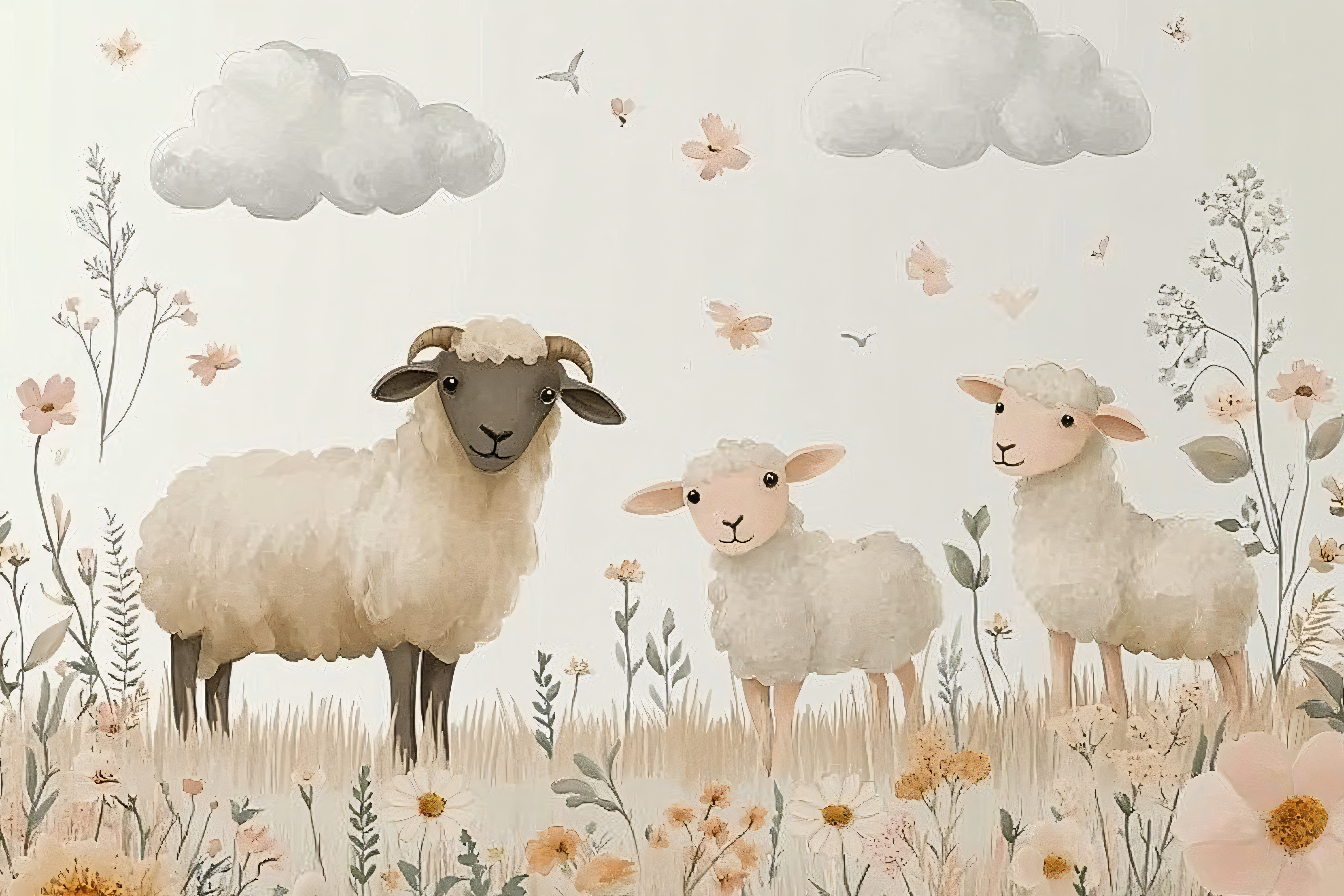 Sheep In A Meadow