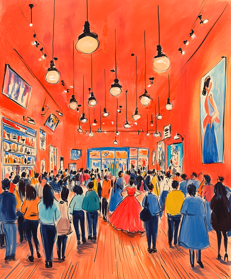 Shopping Mall Crowd