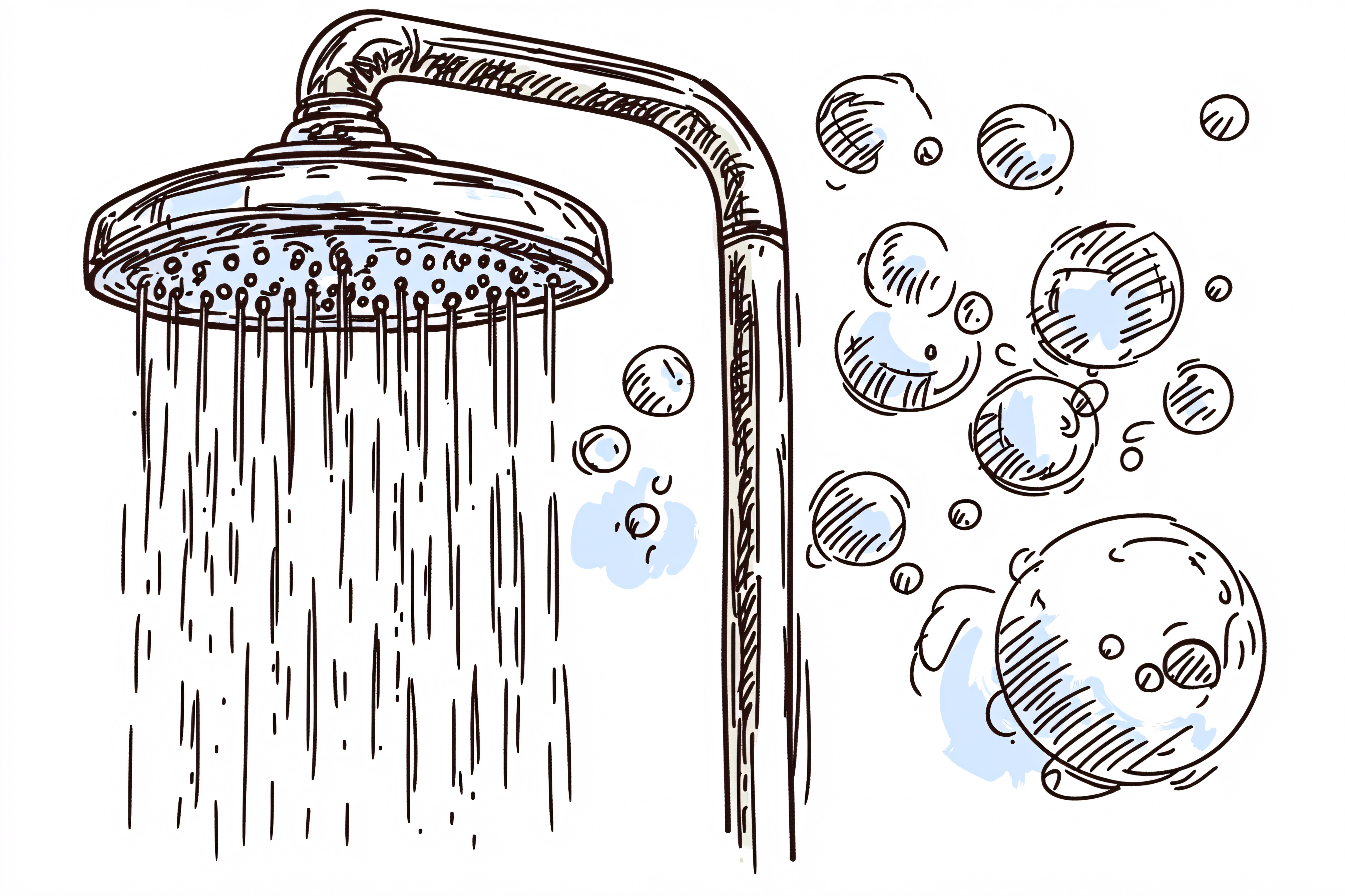 Shower with Bubbles