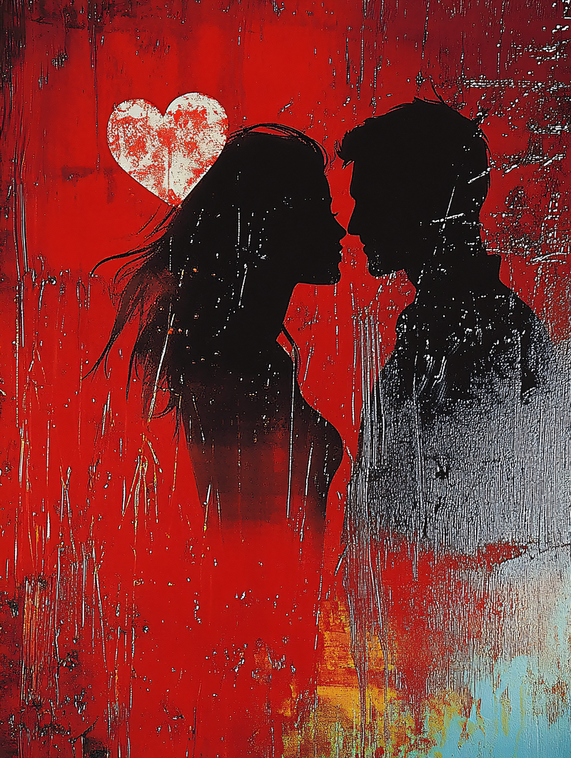 Silhouettes of Lovers