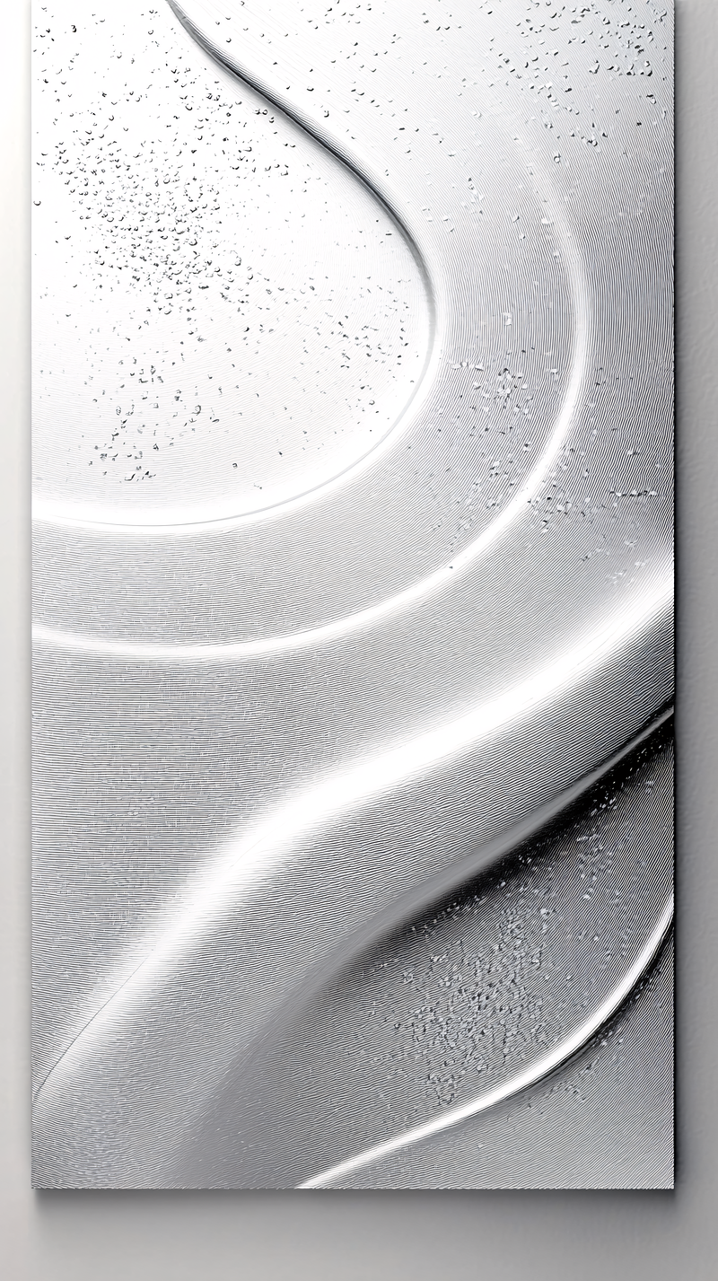Silver Abstract Waves