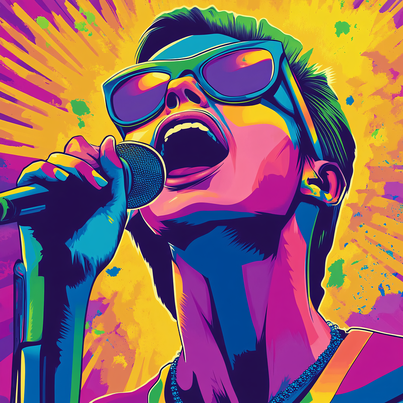 Singing Woman Portrait