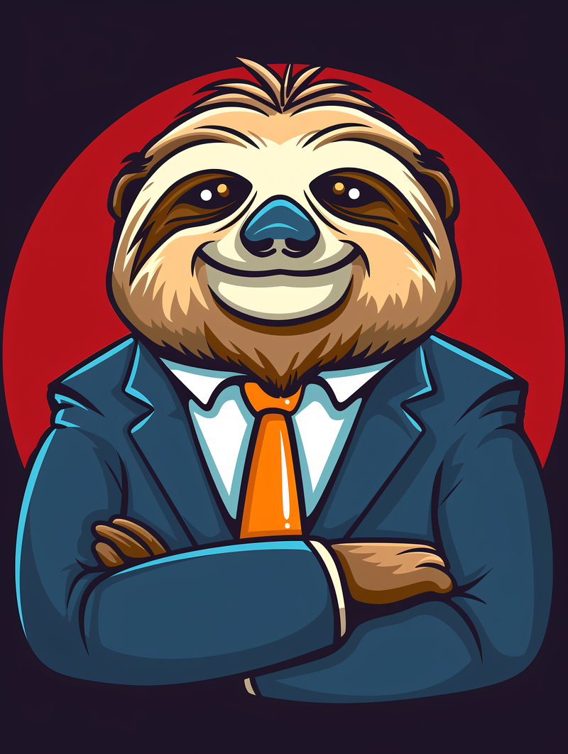 Sloth Businessman