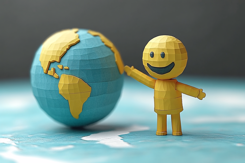 Smiley World Globe