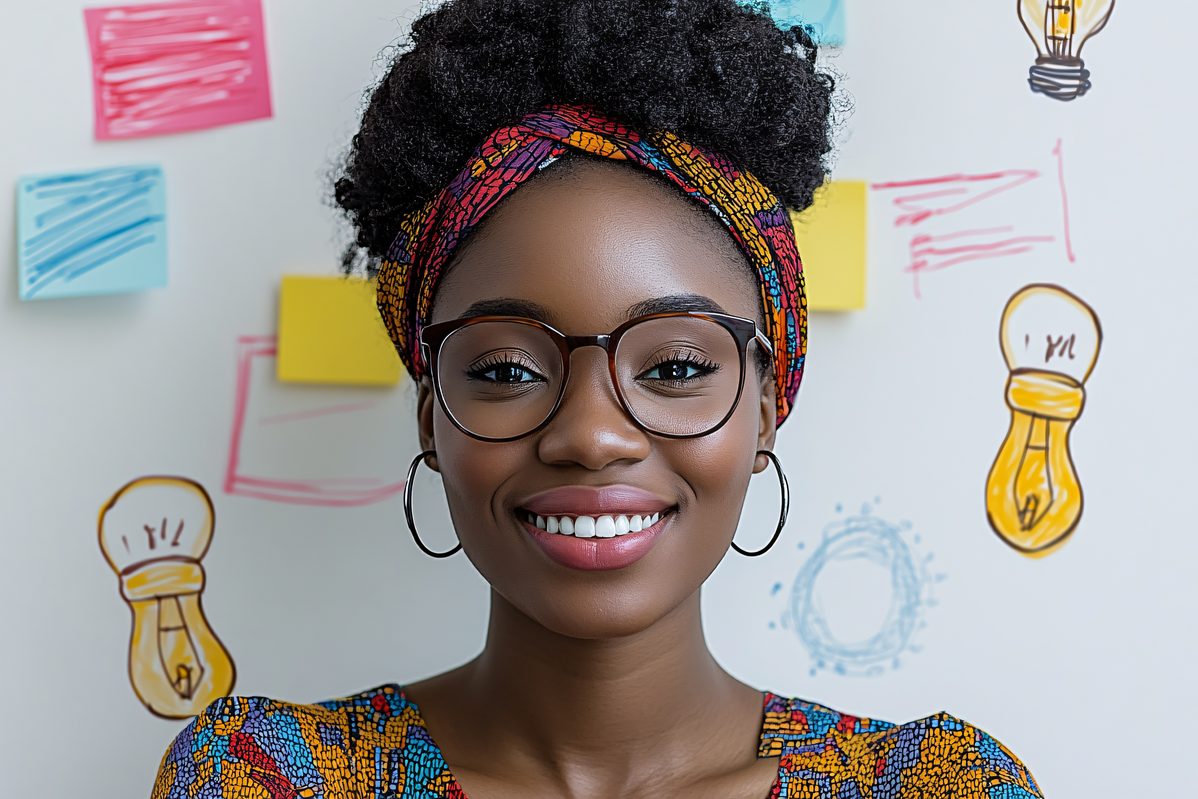 Smiling Woman With Headband