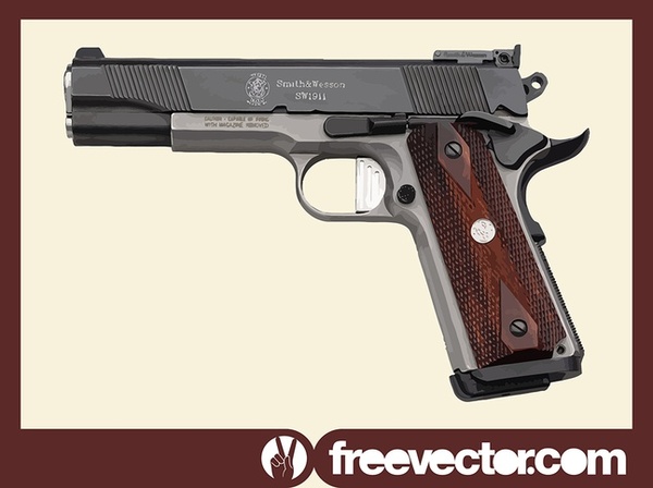 Smith Wesson Pistol Free Vector