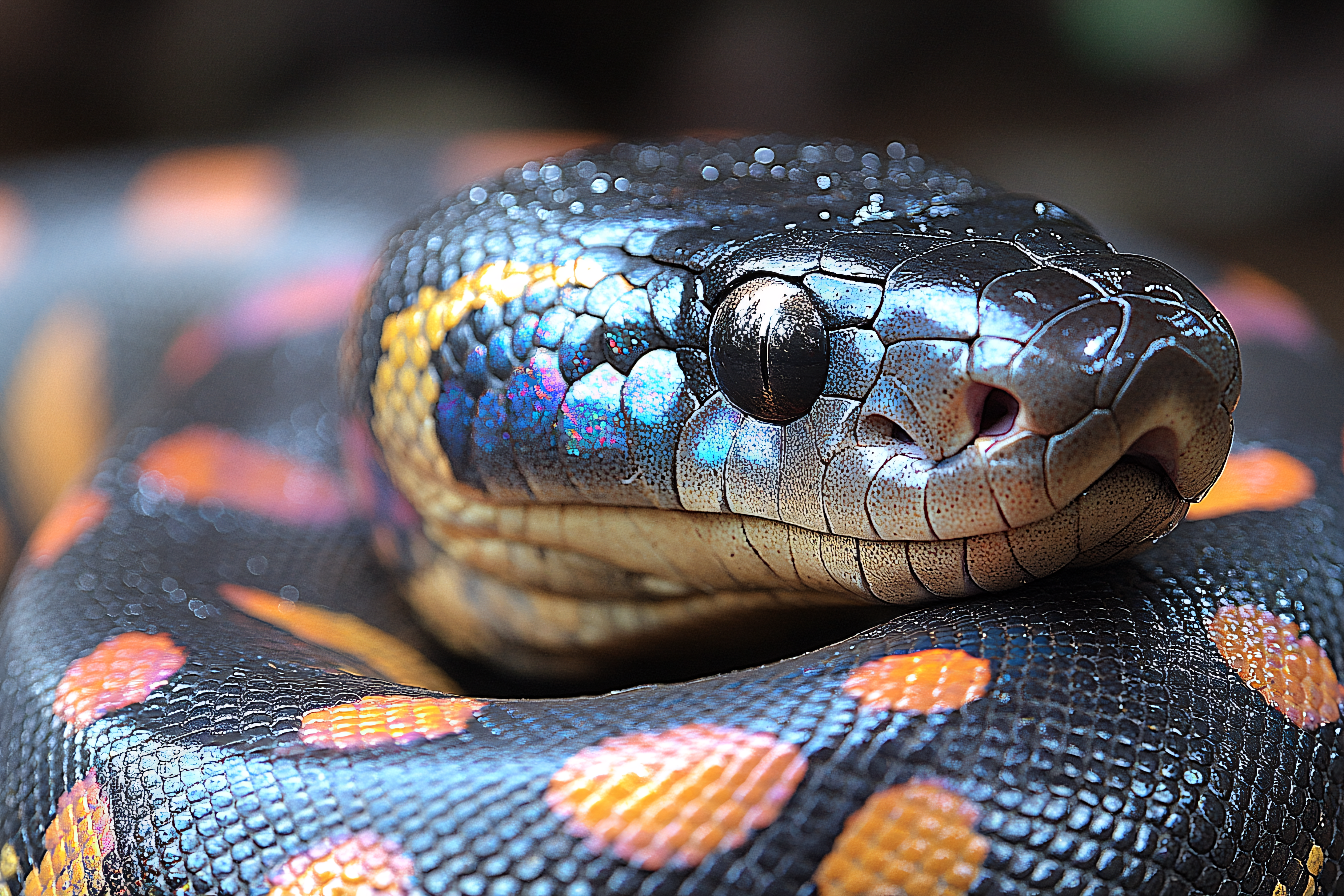 Snake Head Close Up