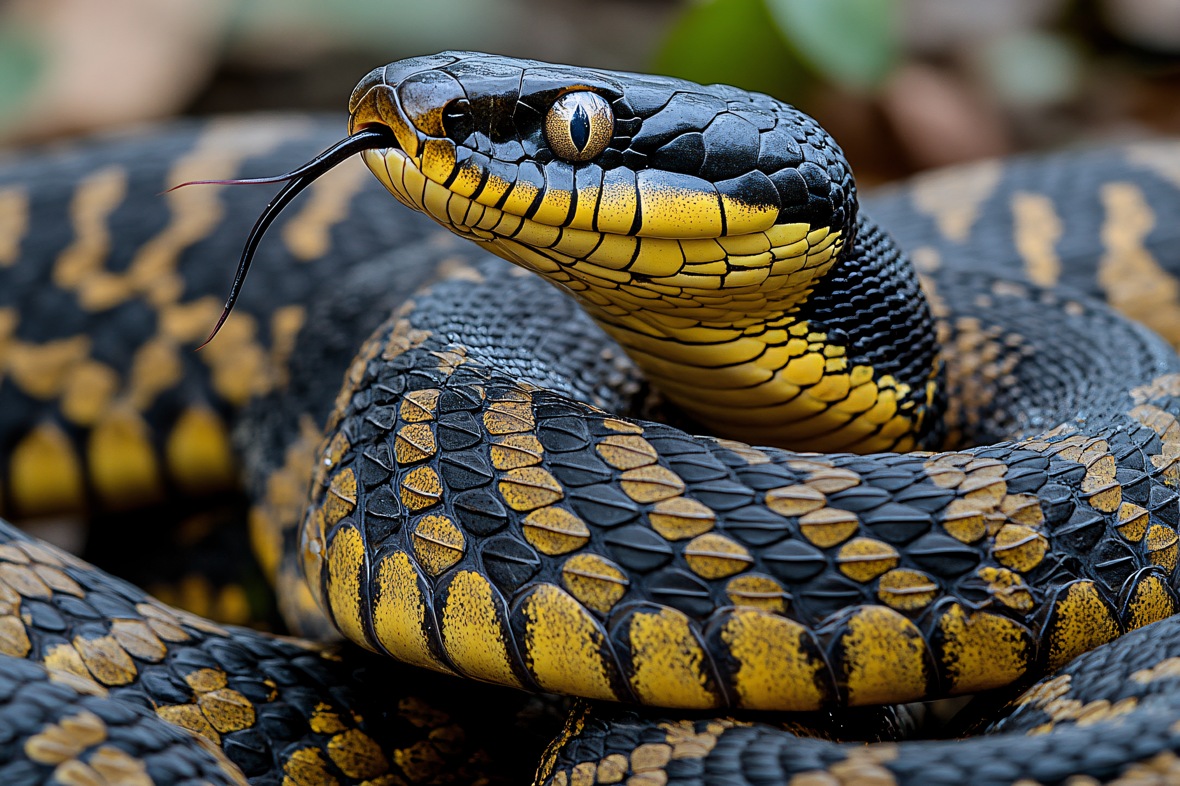 Snake Head Close-Up