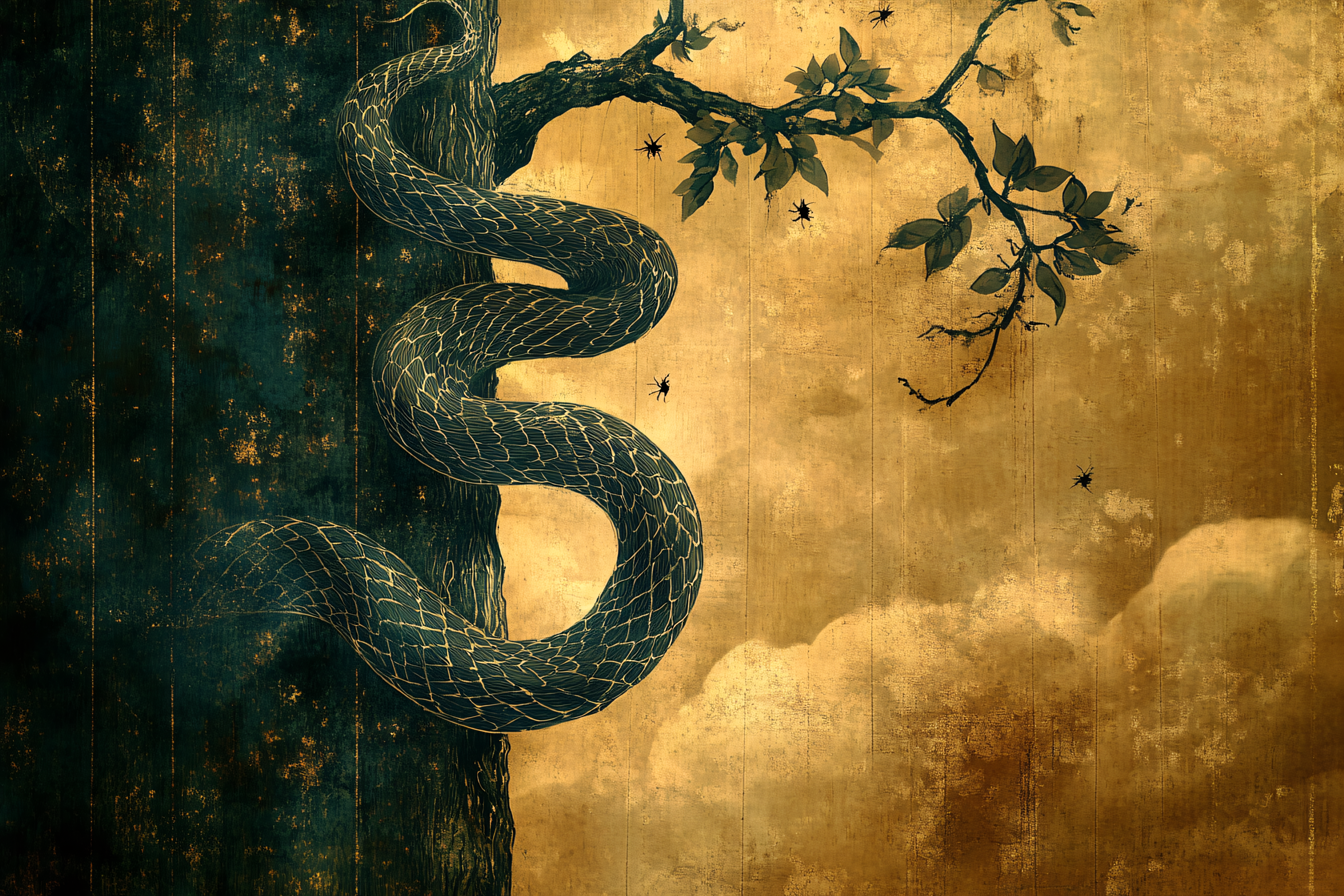 Snake on Tree Branch