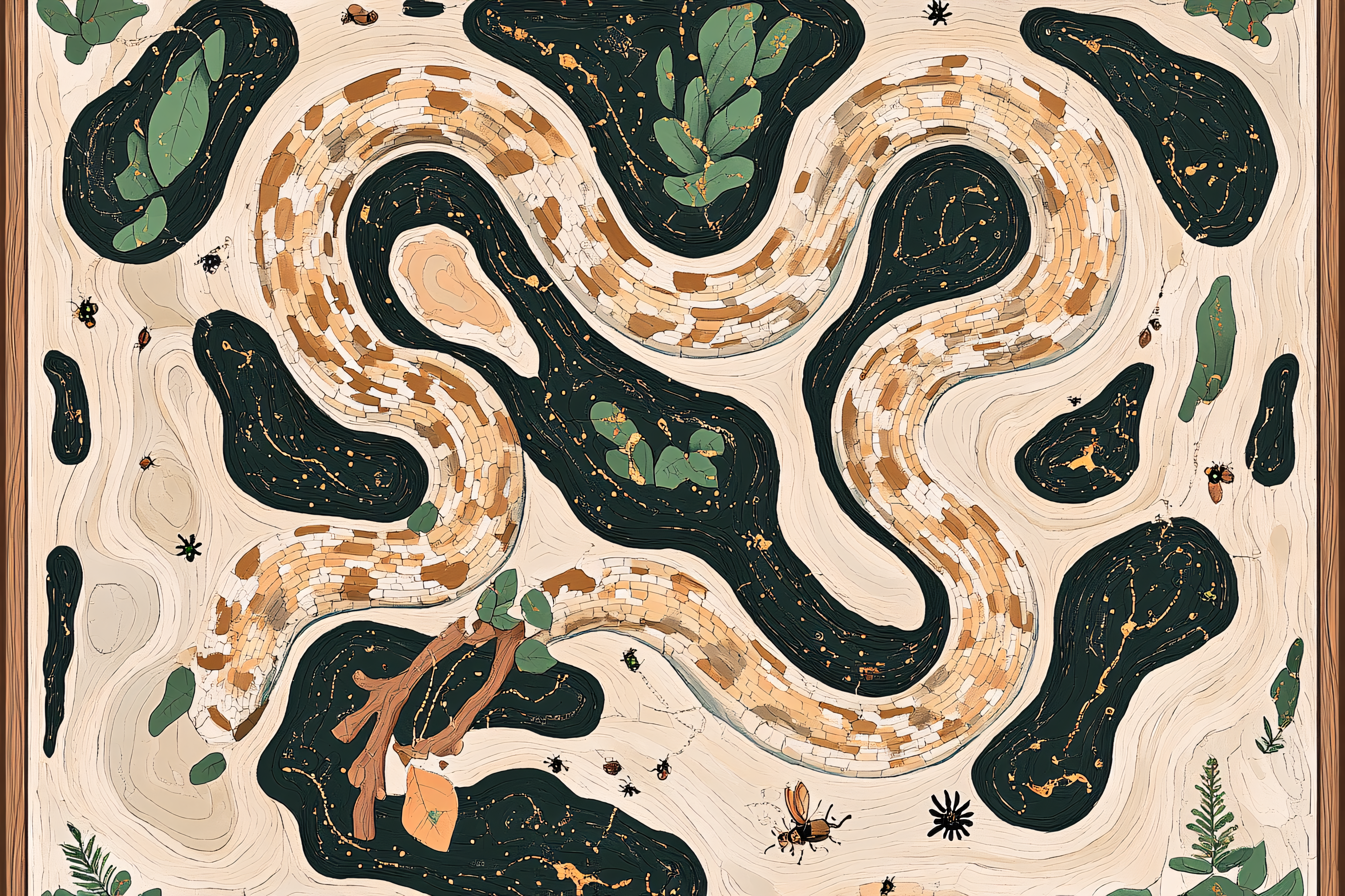 Snake Trail Illustration