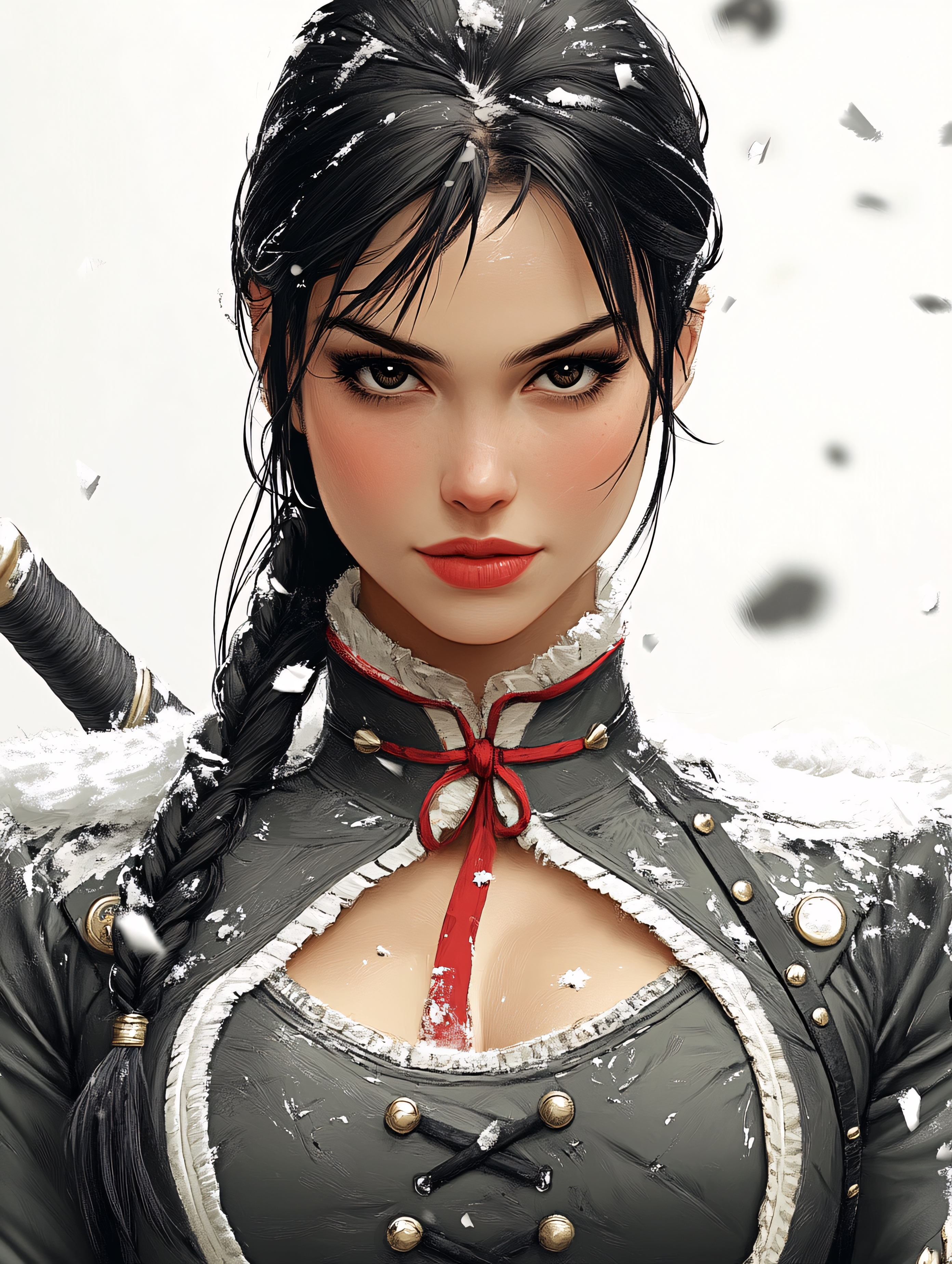 Snowy Warrior Woman