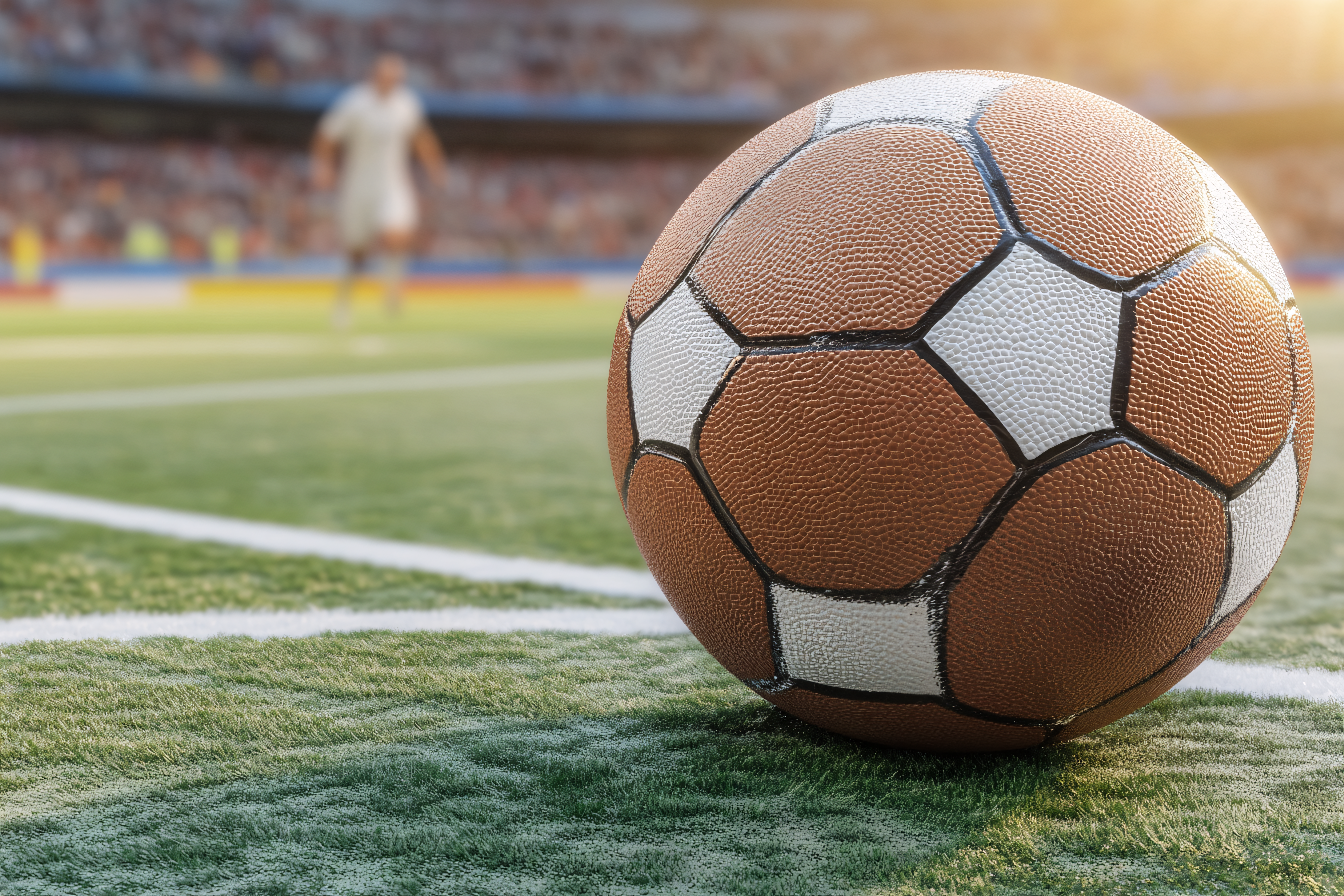 Soccer Ball On The Field