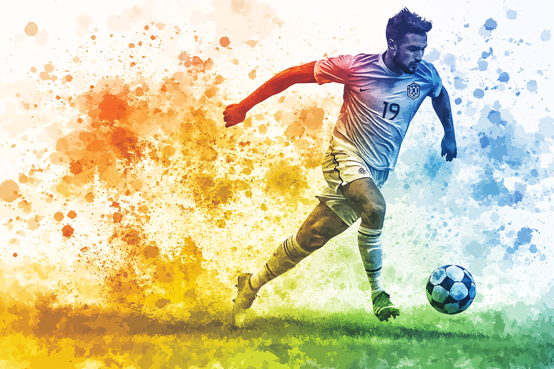 Soccer Player in Action