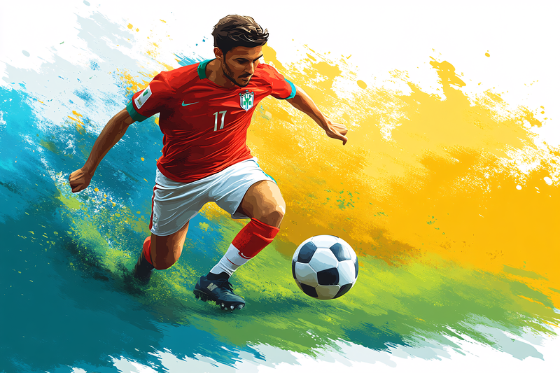Soccer Player In Action
