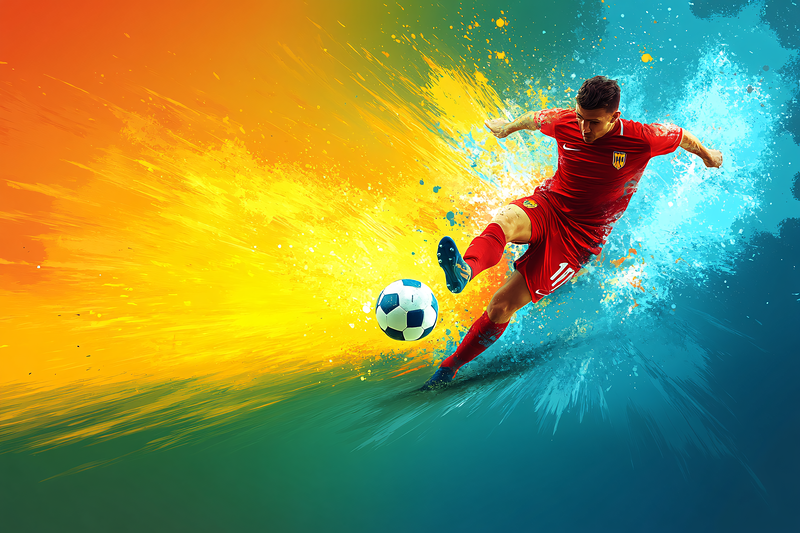 Soccer Player In Action