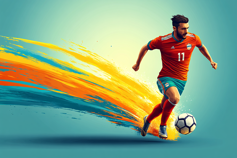 Soccer Player In Motion