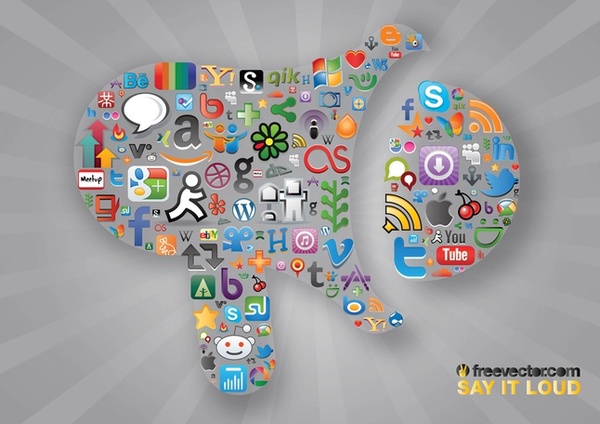 Social Communication Free Vector