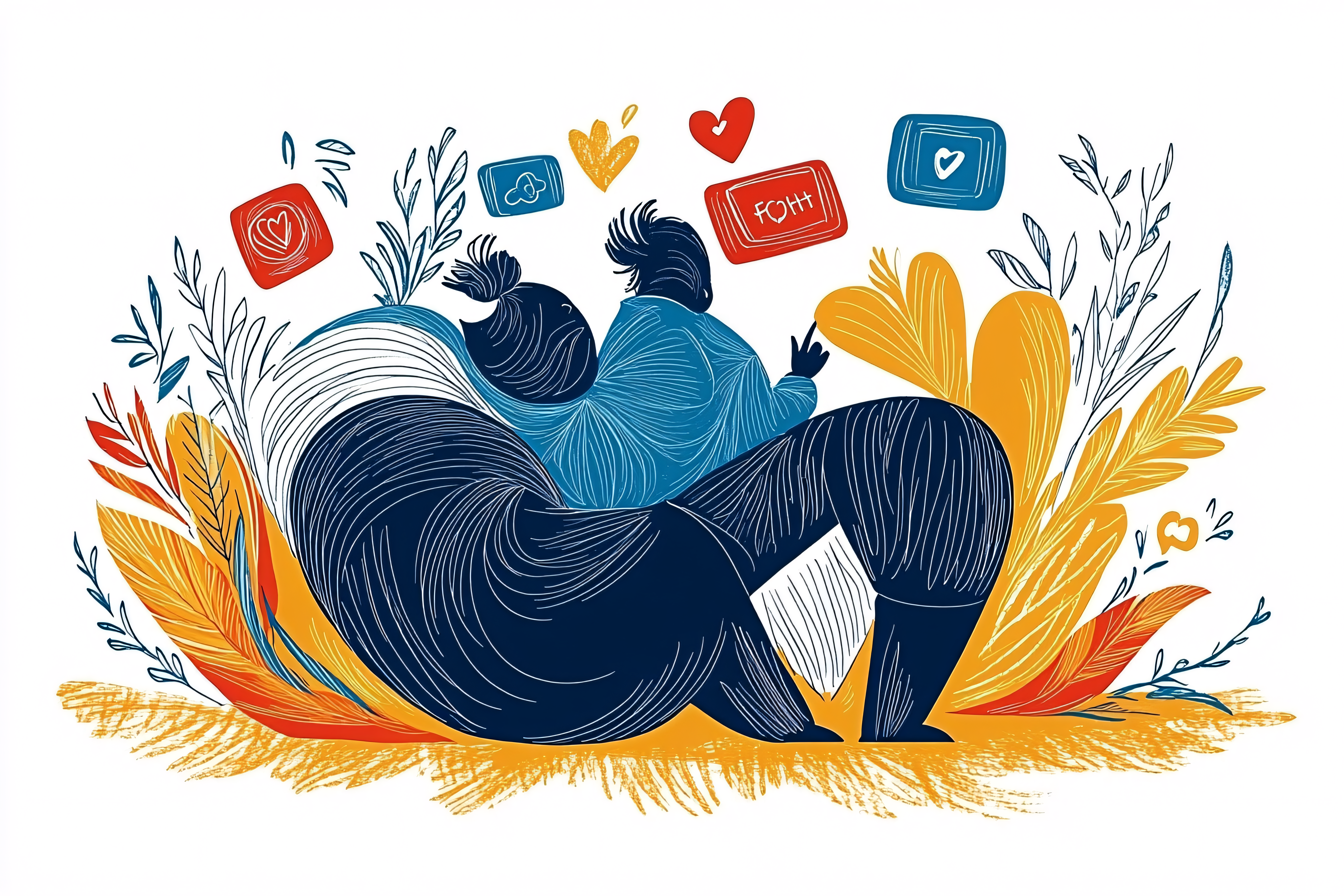 Social Connection Illustration