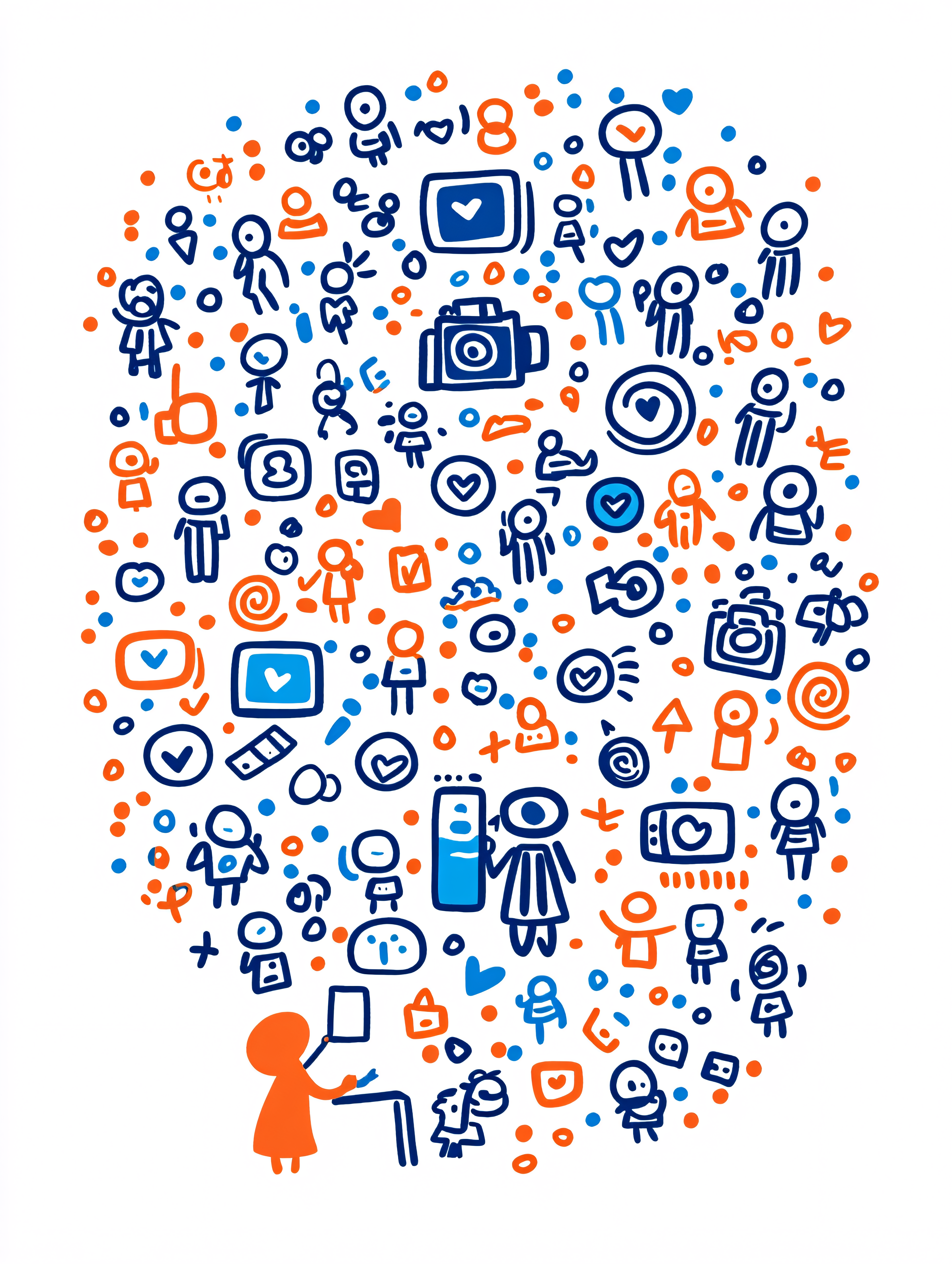 Social Media Icon Illustration
