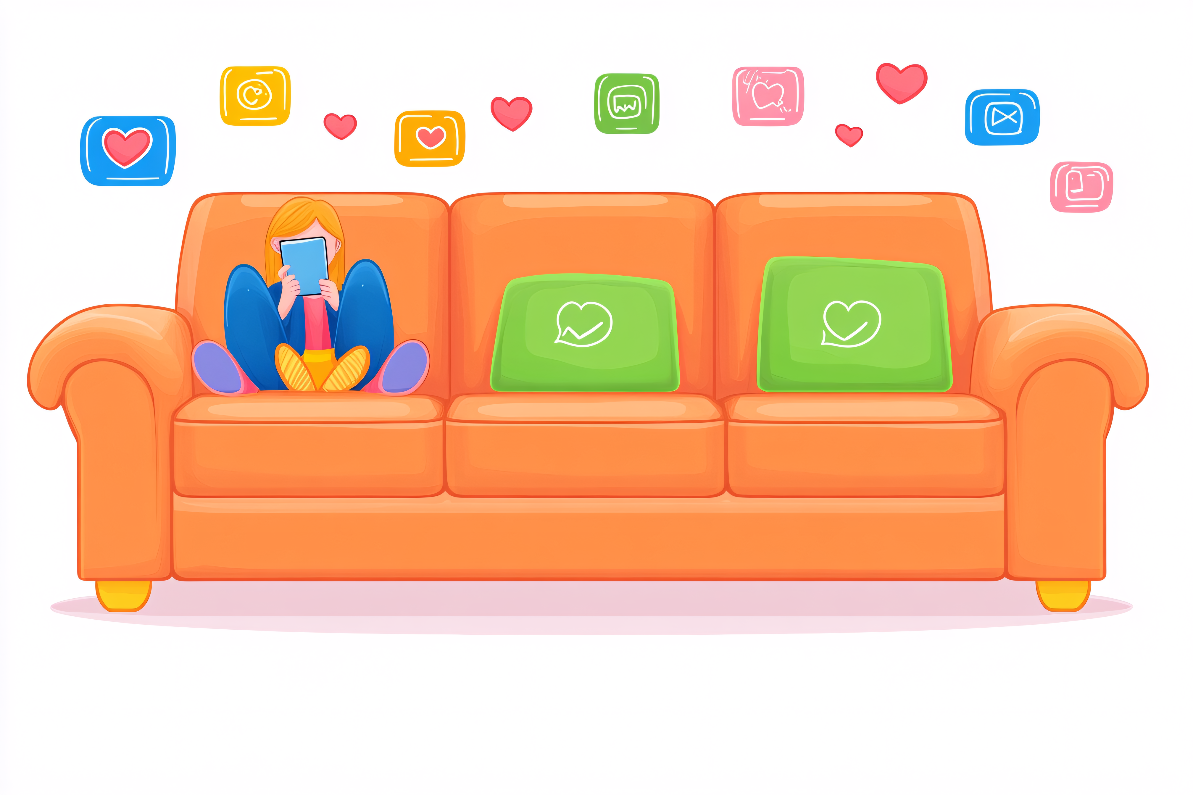 Social Media Sofa