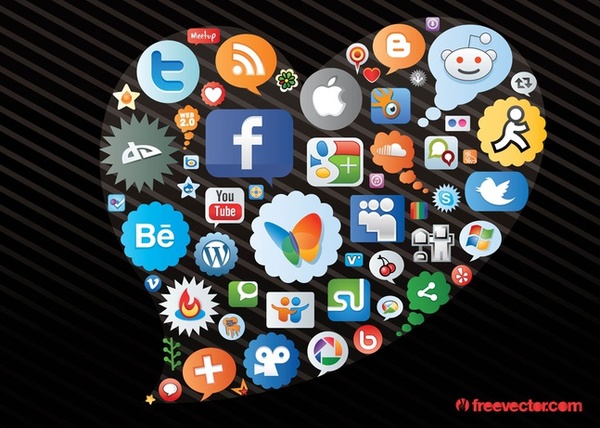Social Network Icons Free Vector