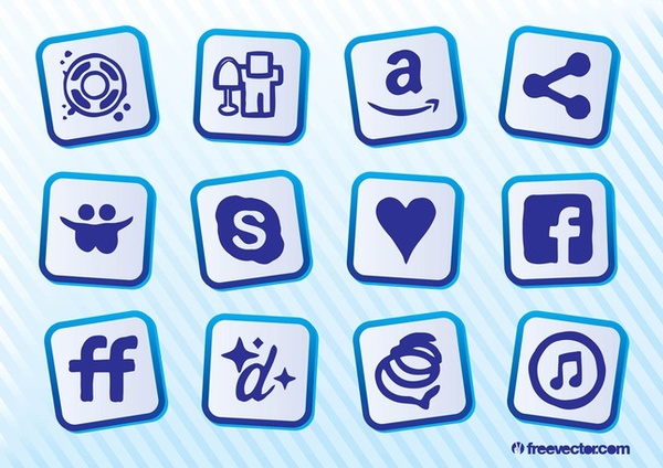 Social Sites Free Vector