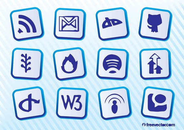 Social Website s Free Vector