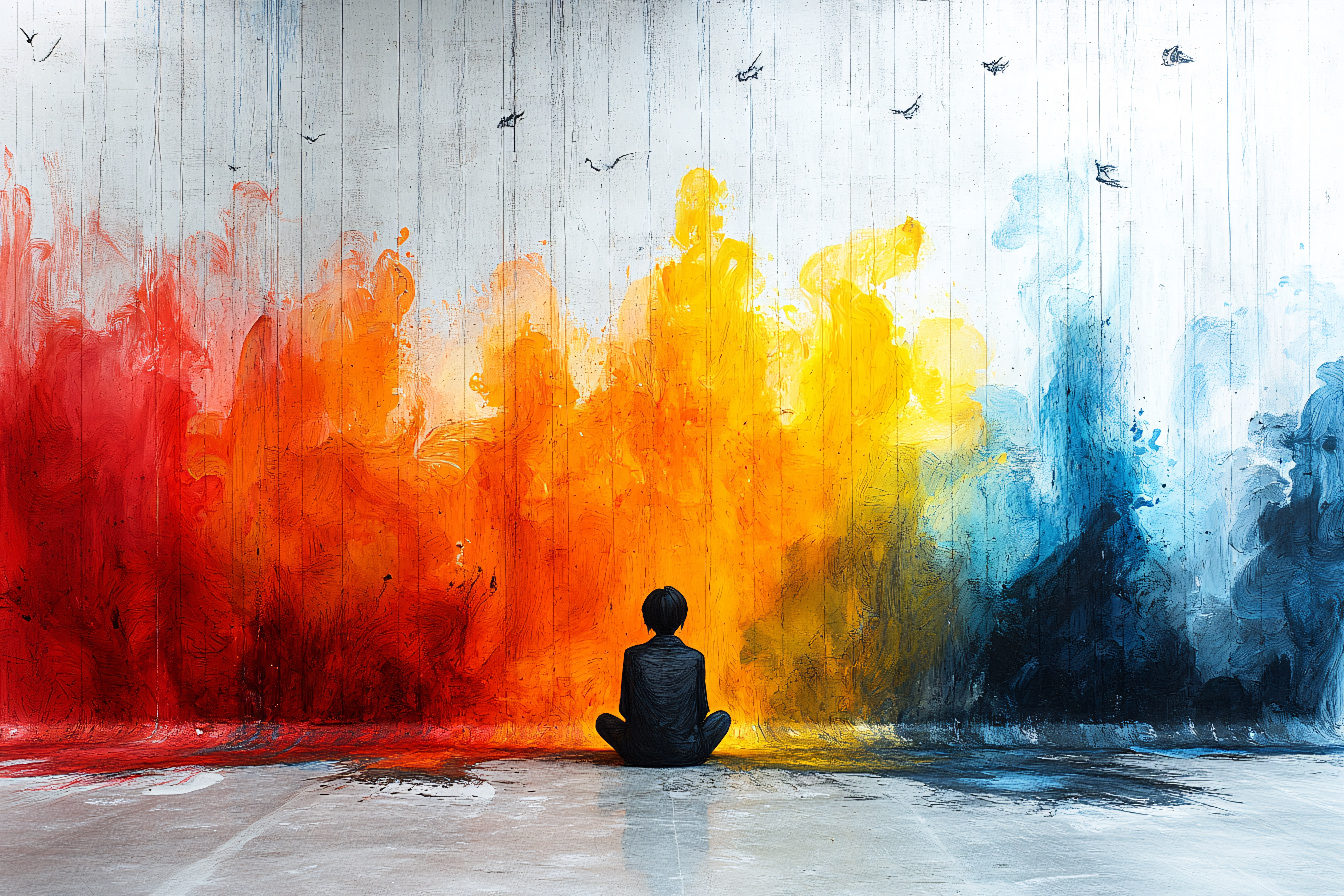 Solitude Amidst Colors
