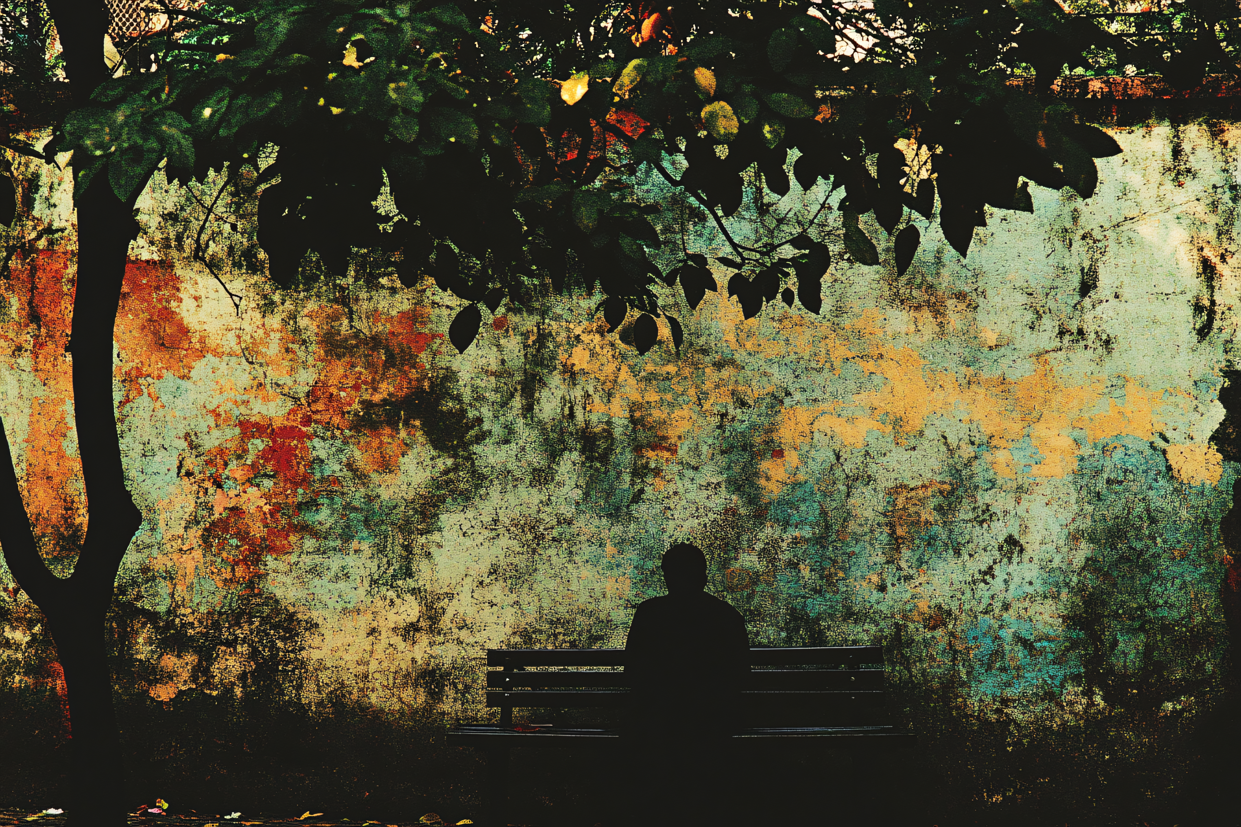 Solitude on Park Bench