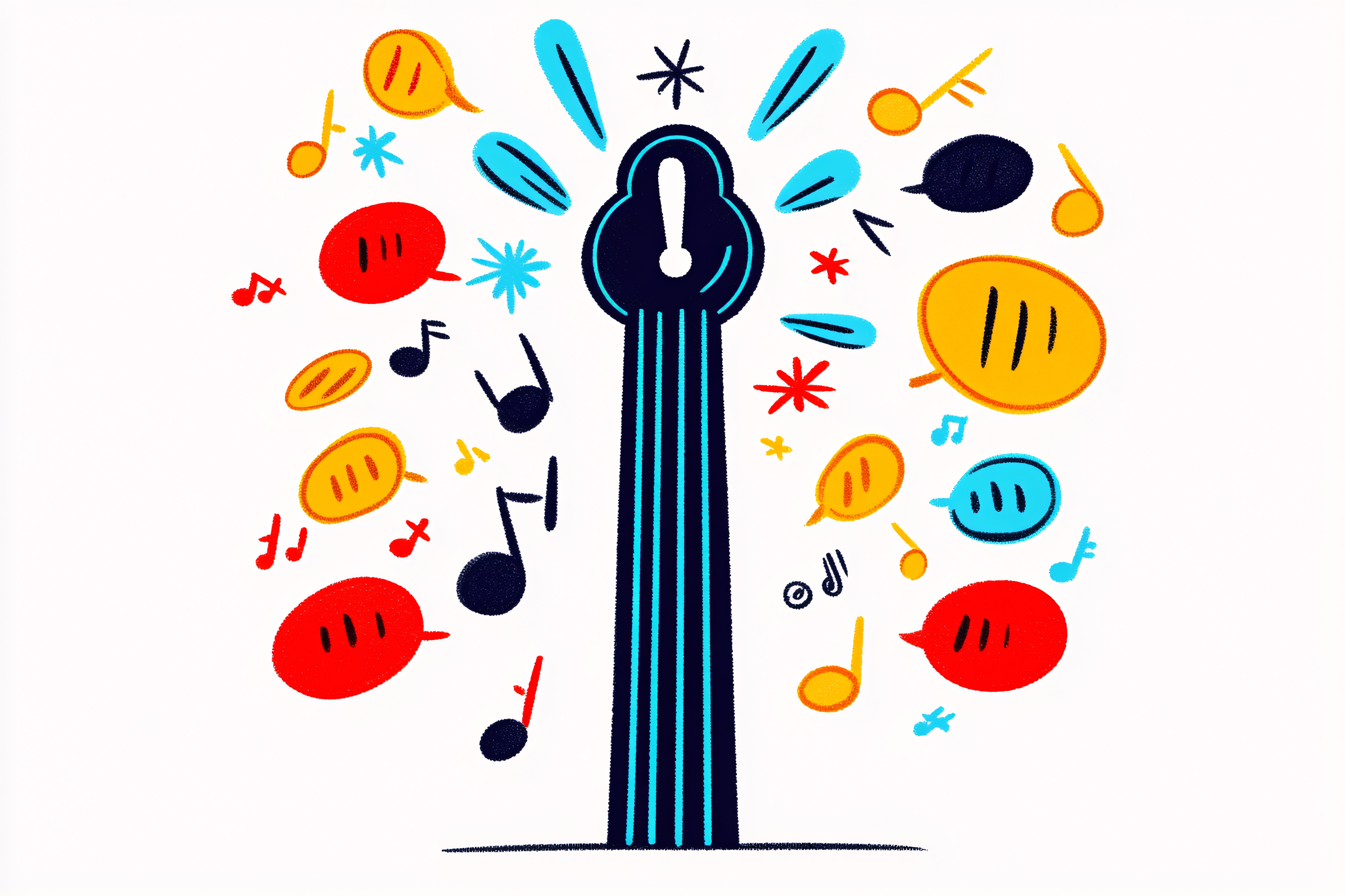 Sound and Speech Illustration