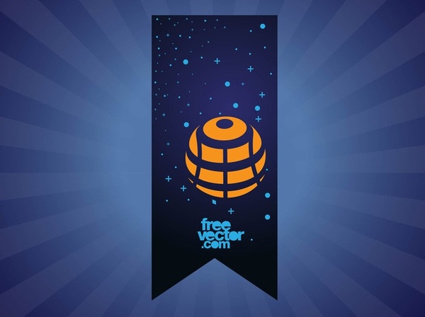 Space Banner Free Vector